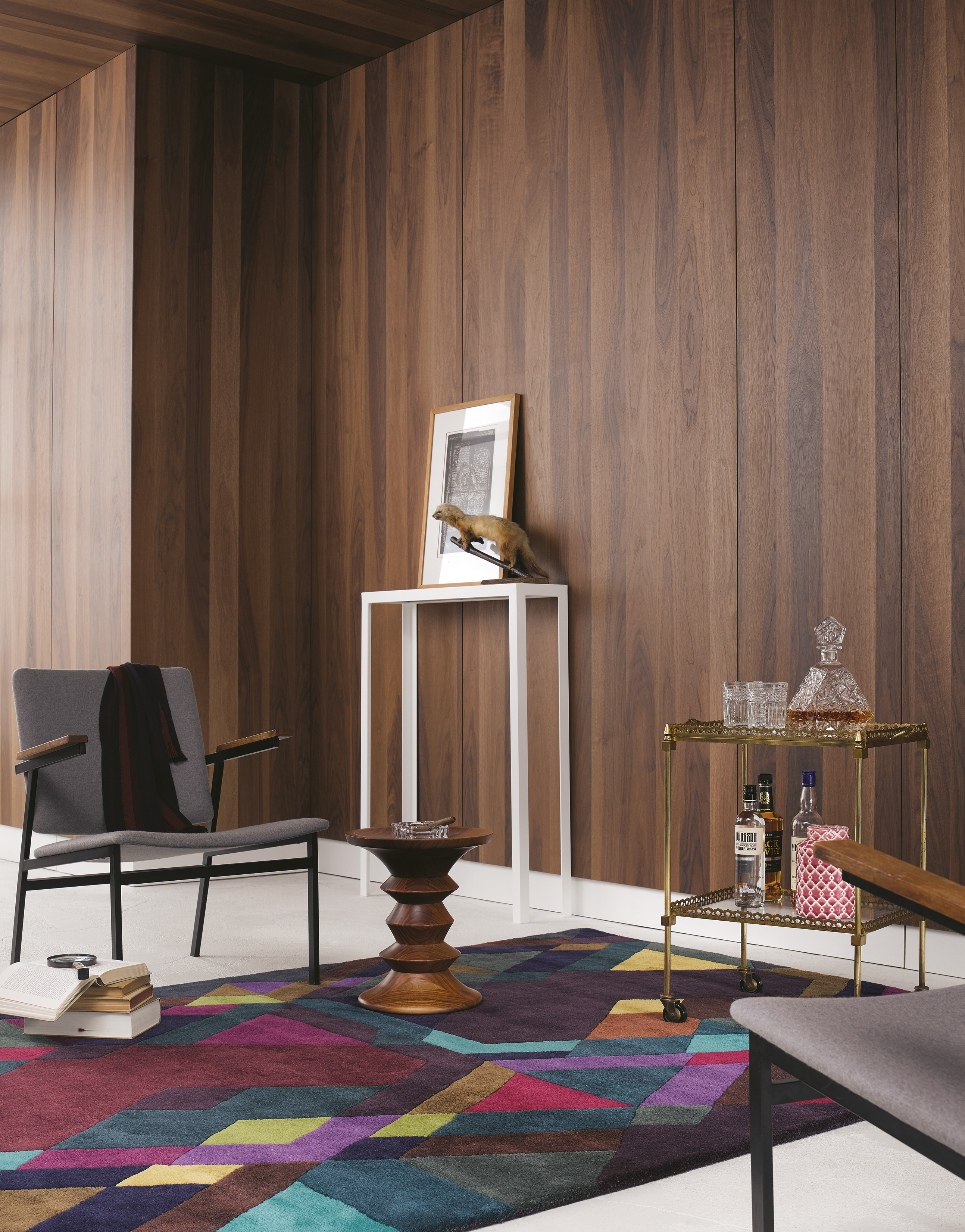 Mosaic Rug Deep Purple