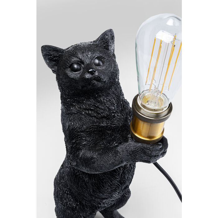 Kitty Holding Table Lamp