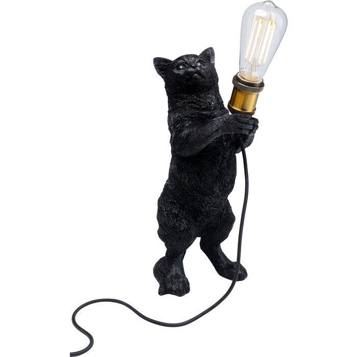 Kitty Holding Table Lamp