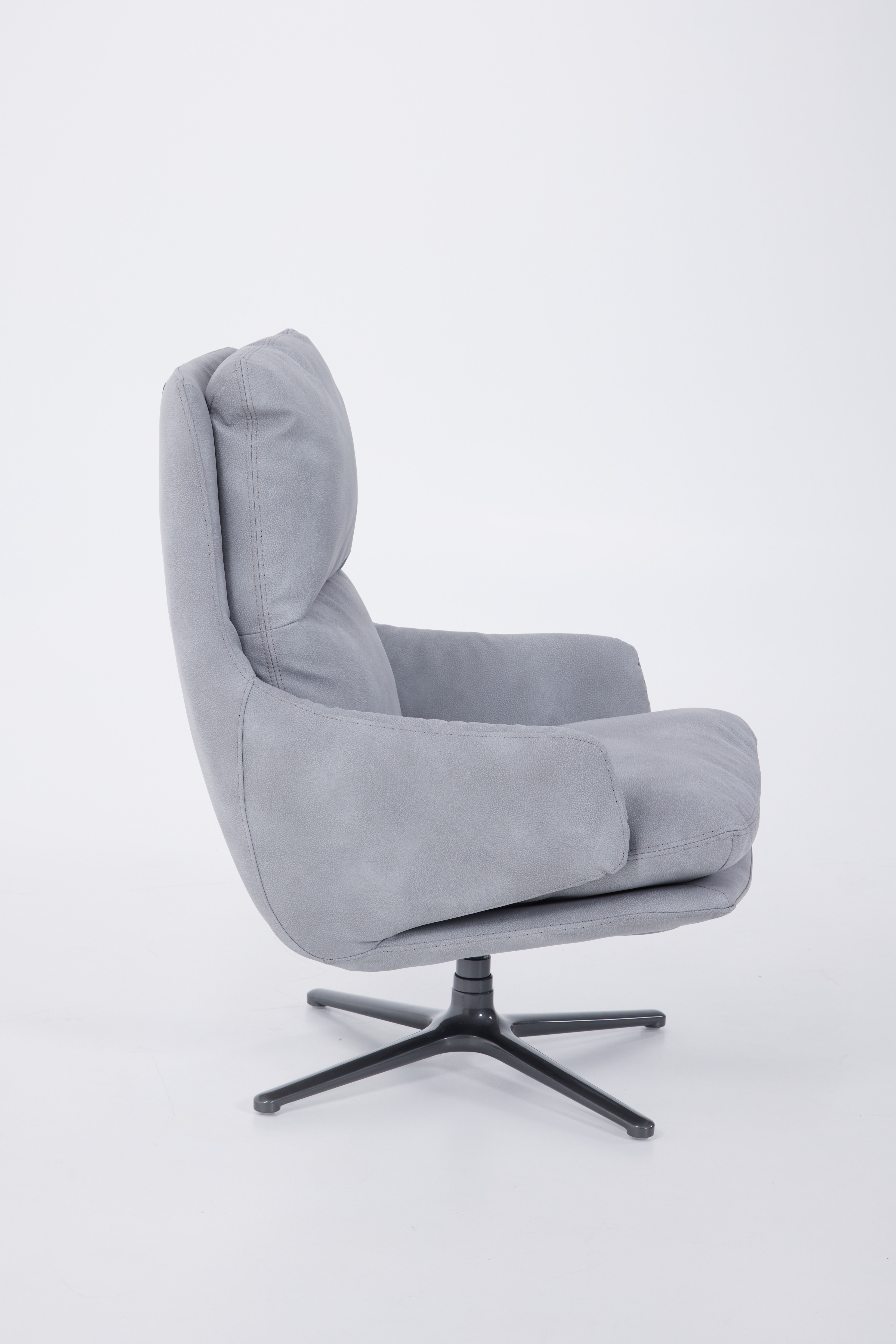Compton Swivel Chair Silver