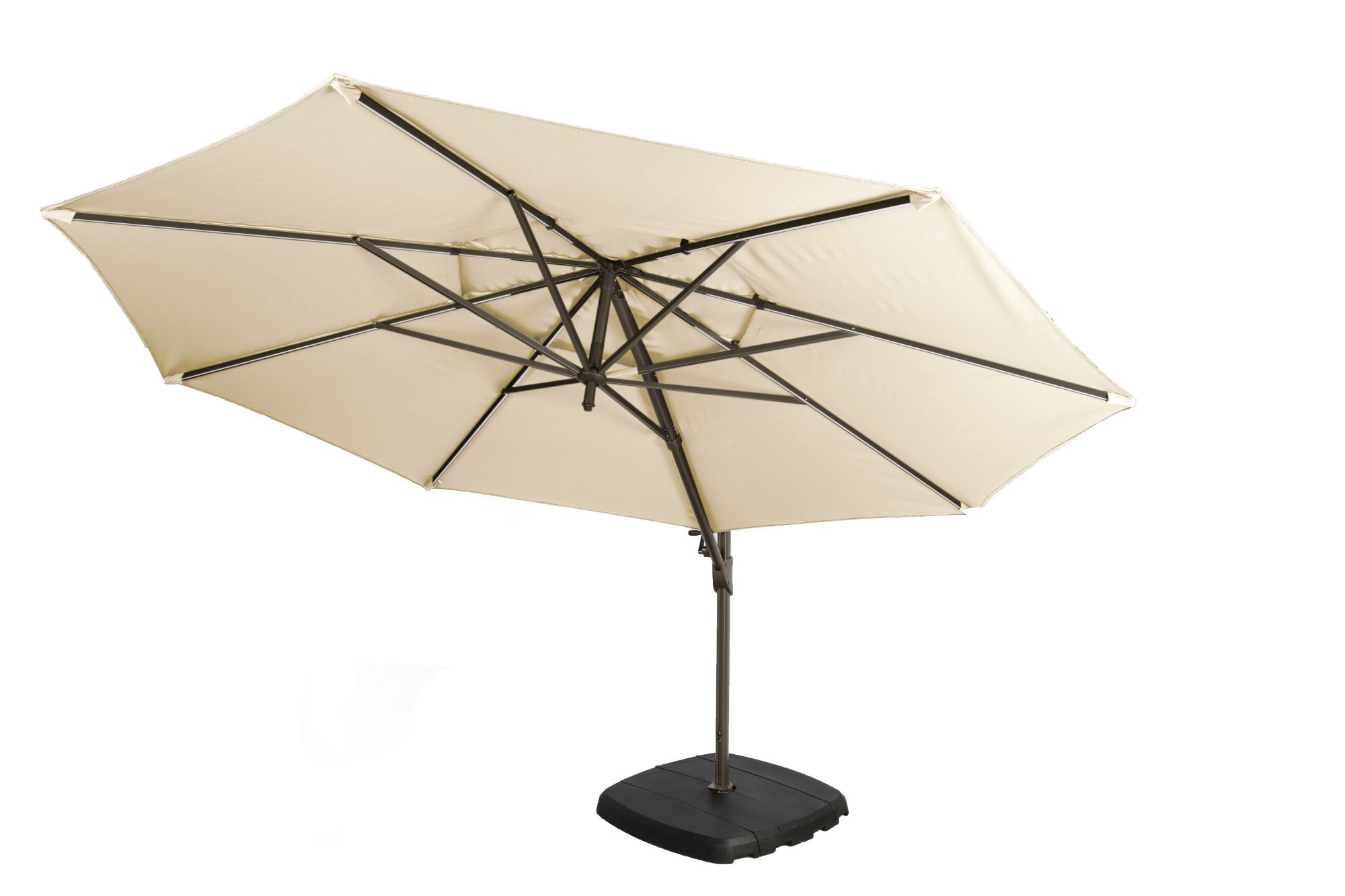 Monaco Deluxe Garden Parasol Almond Caseys Furniture