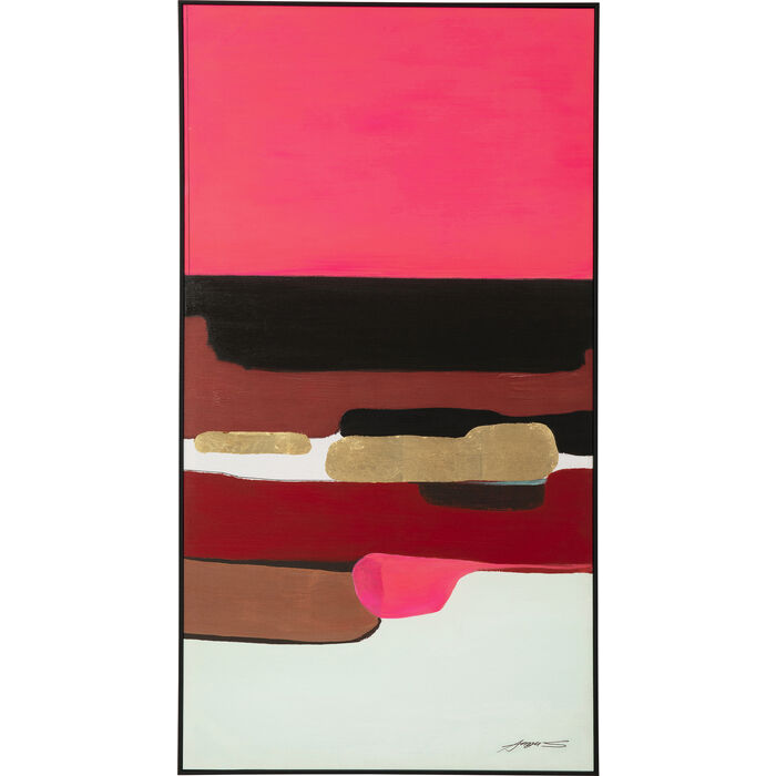 Pink Abstract Shapes Picture
