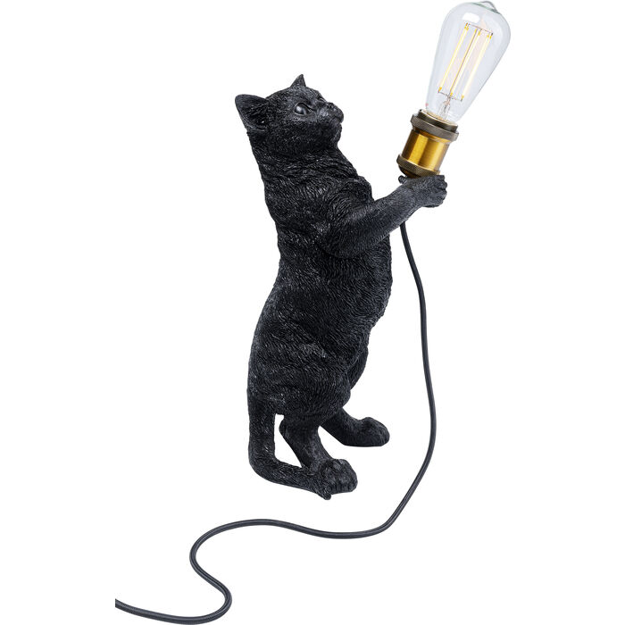 Kitty Holding Table Lamp
