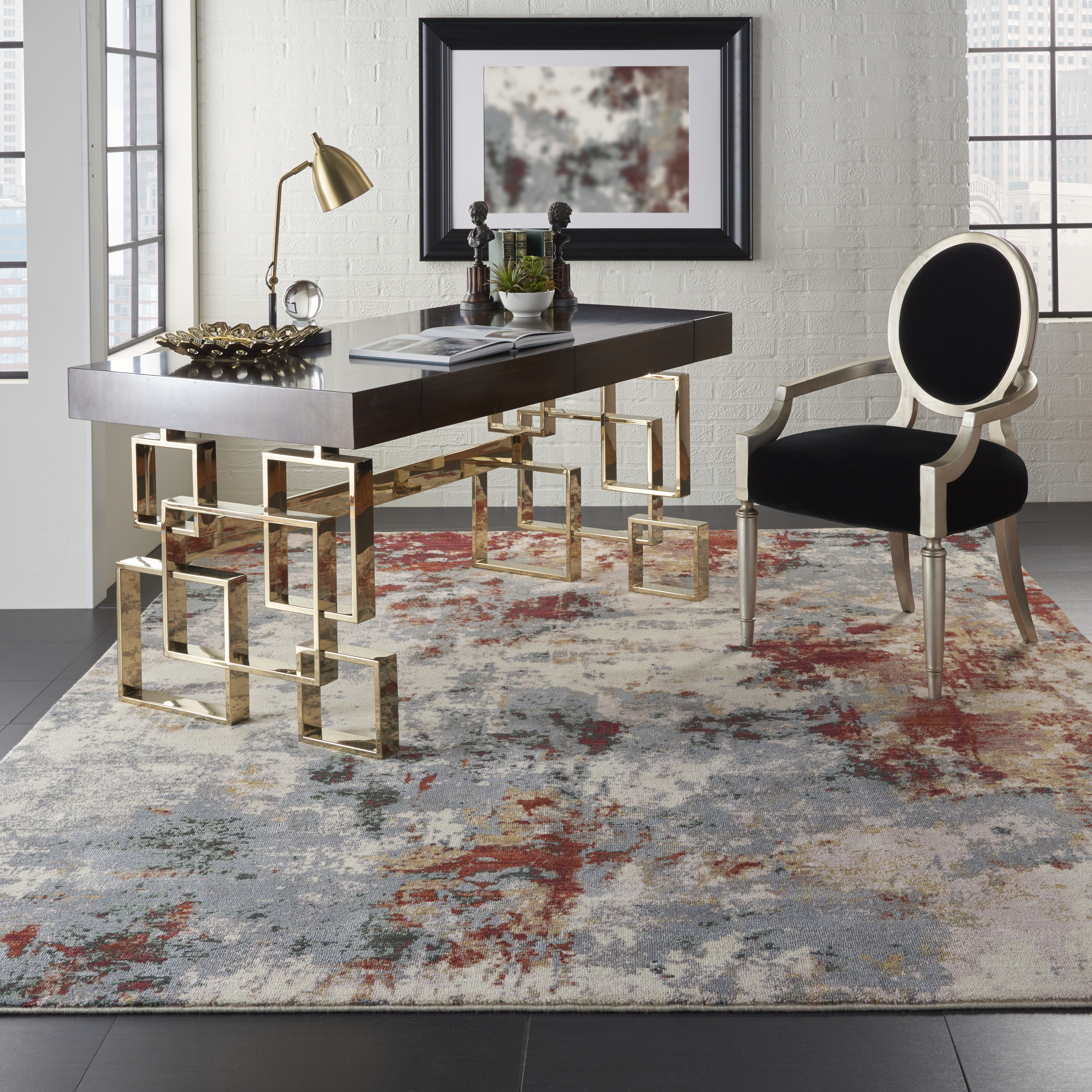 Artworks ATW01 Slate Multi Rug