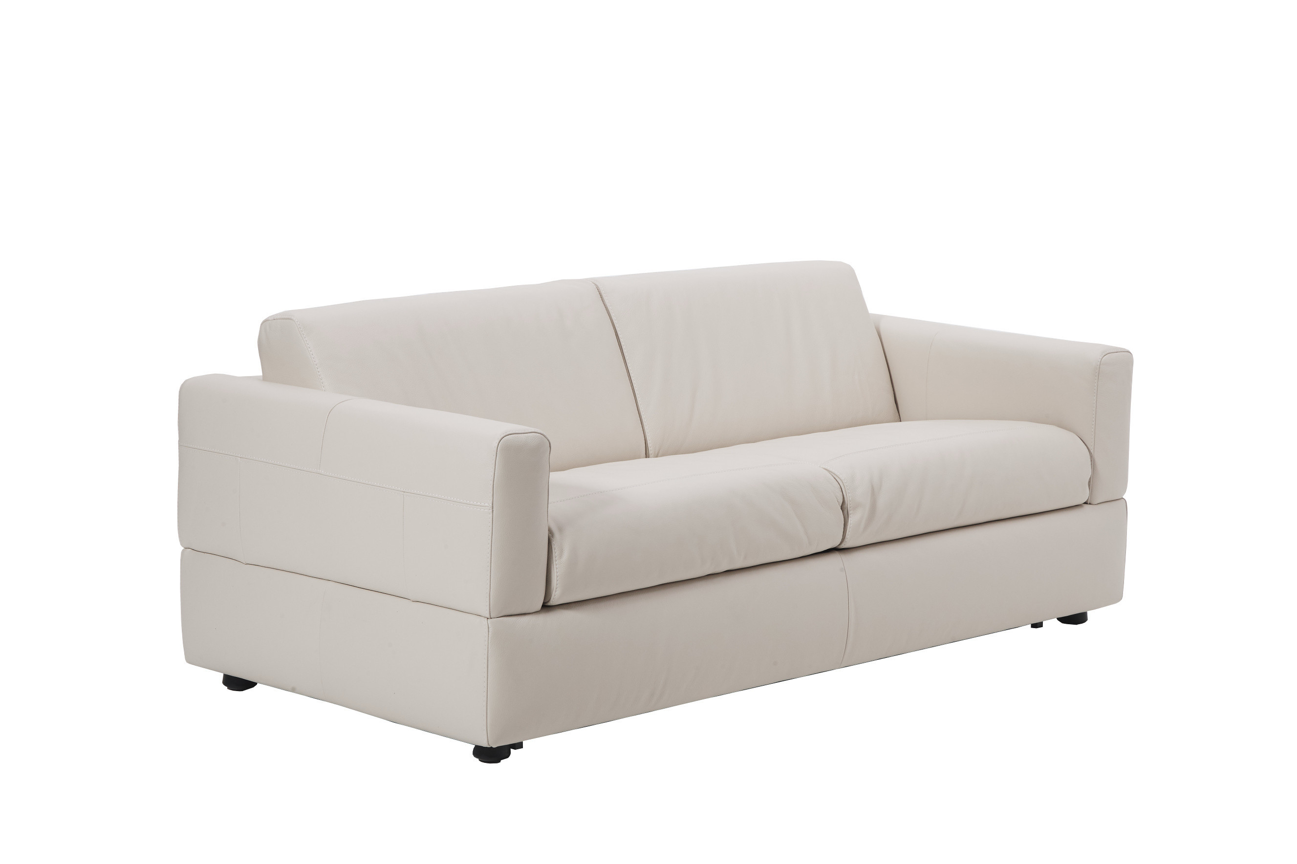Visconti Leather Sofa Bed - White