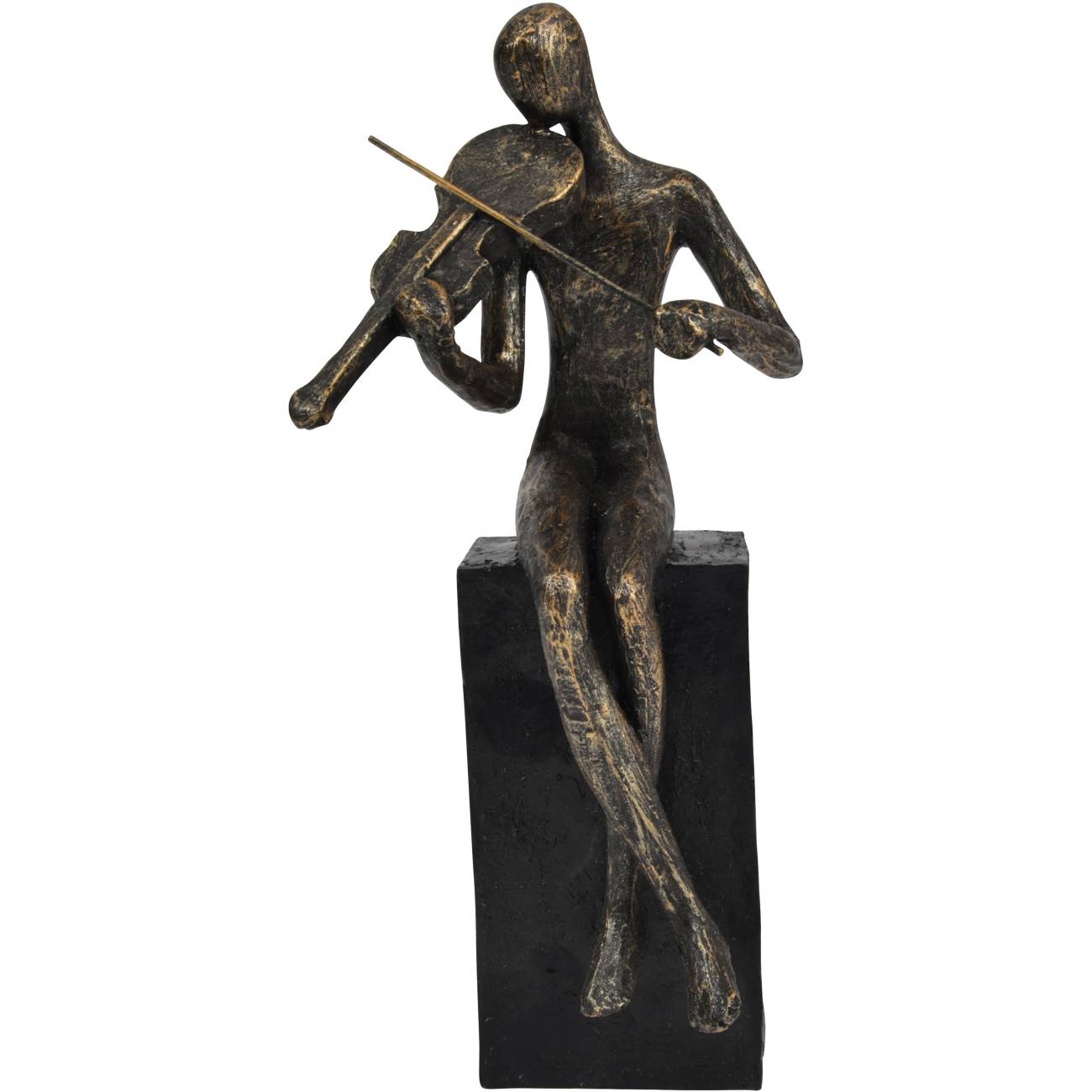 Antique Bronze Vanessa Violinist Sculpture