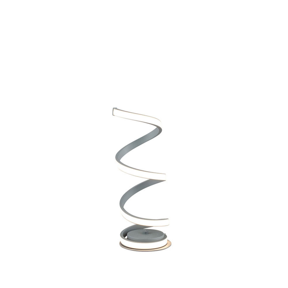 Solaris Grey Spiral Table Lamp