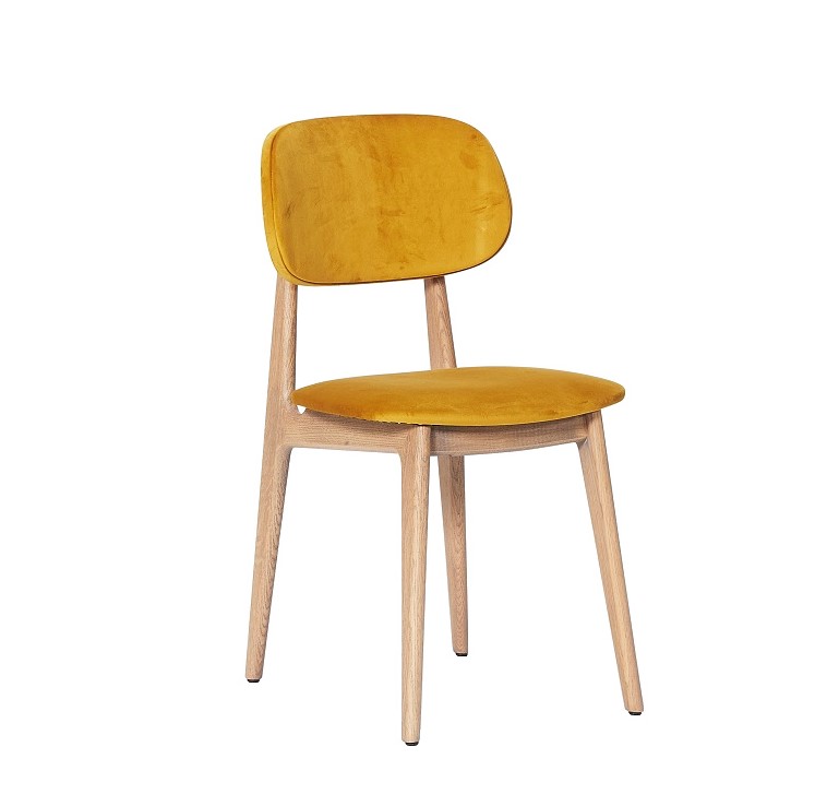 Hugo Saffron Velvet Dining Chair