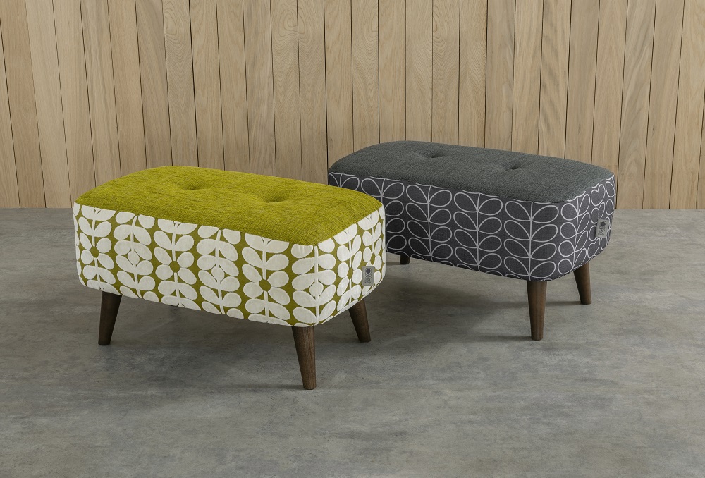 Donegal Small Velvet Stool Caseys Furniture