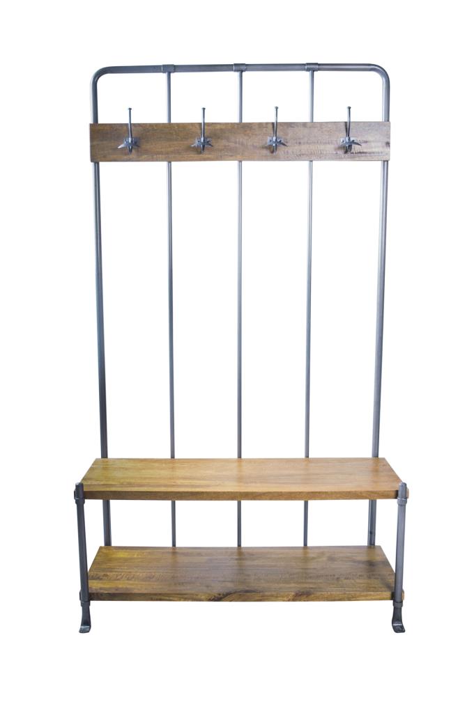 Reclaimed Standing Coat Rack