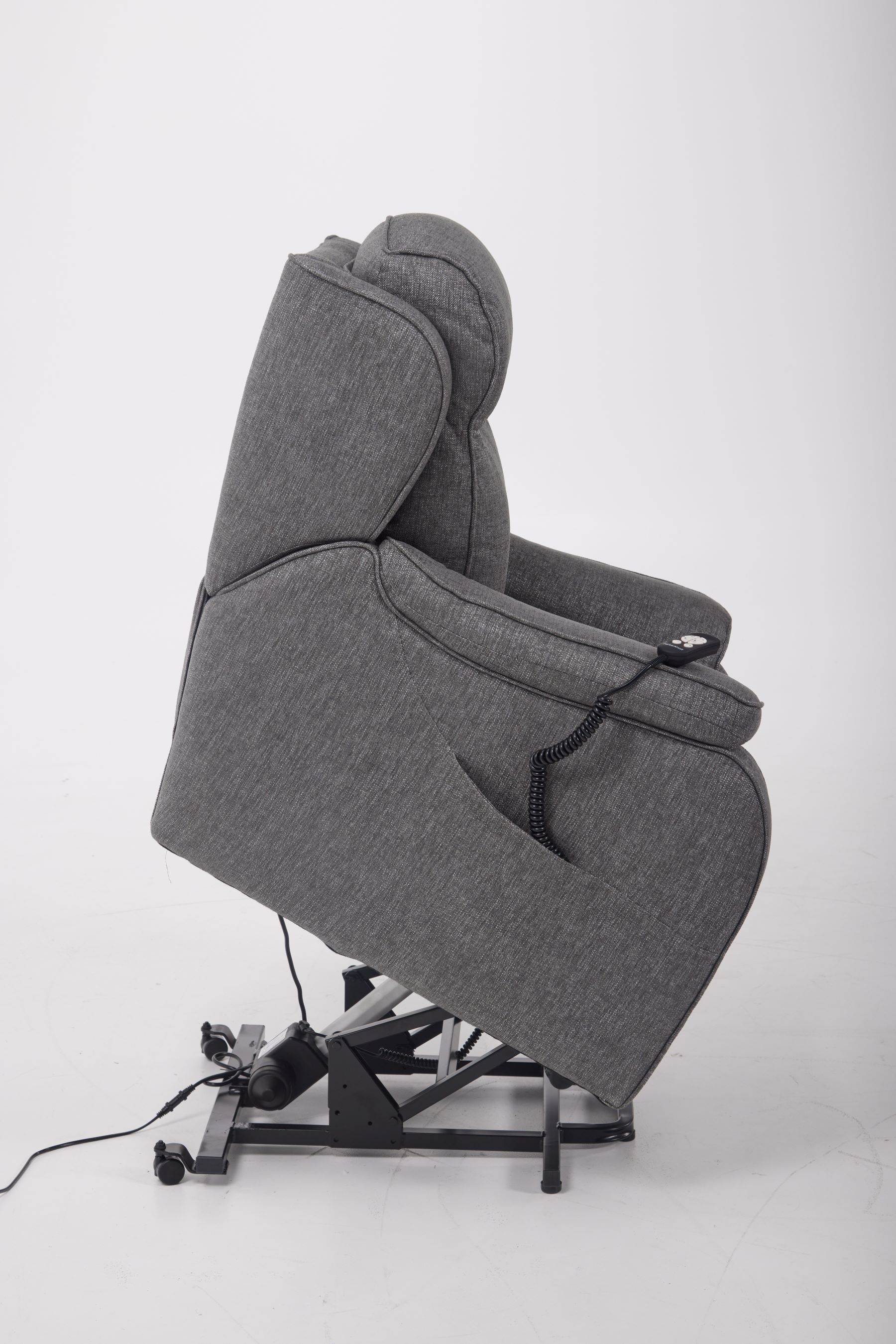 Parker Knoll Boston Rise and Recline Armchair Catrin Charcoal