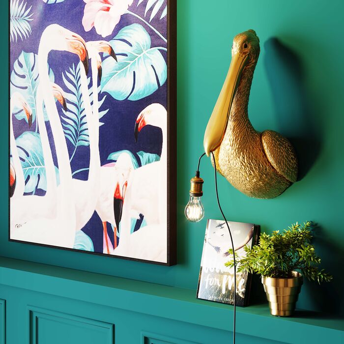Animal Spoonbill Wall Lamp