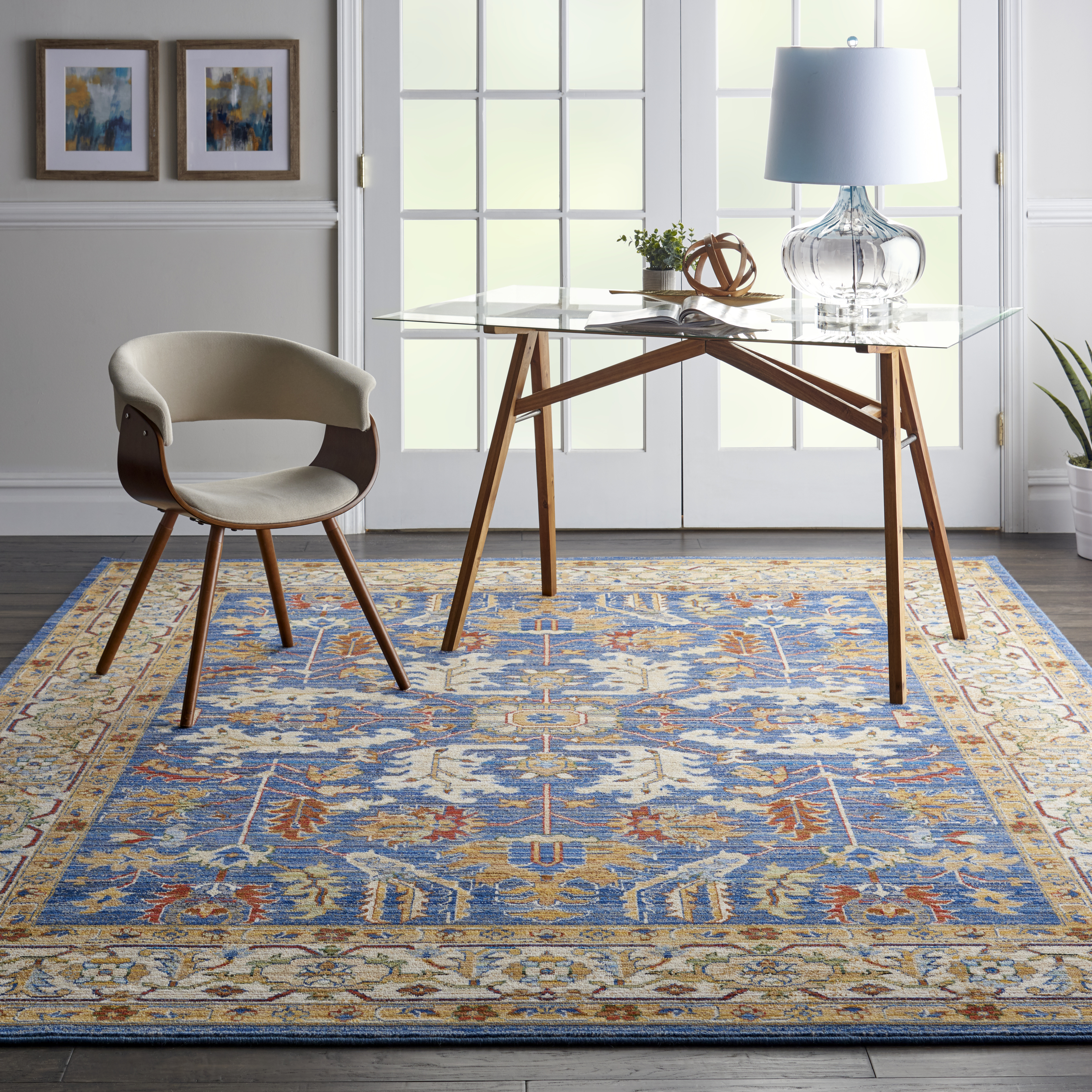 Majestic Denim Blue Rug