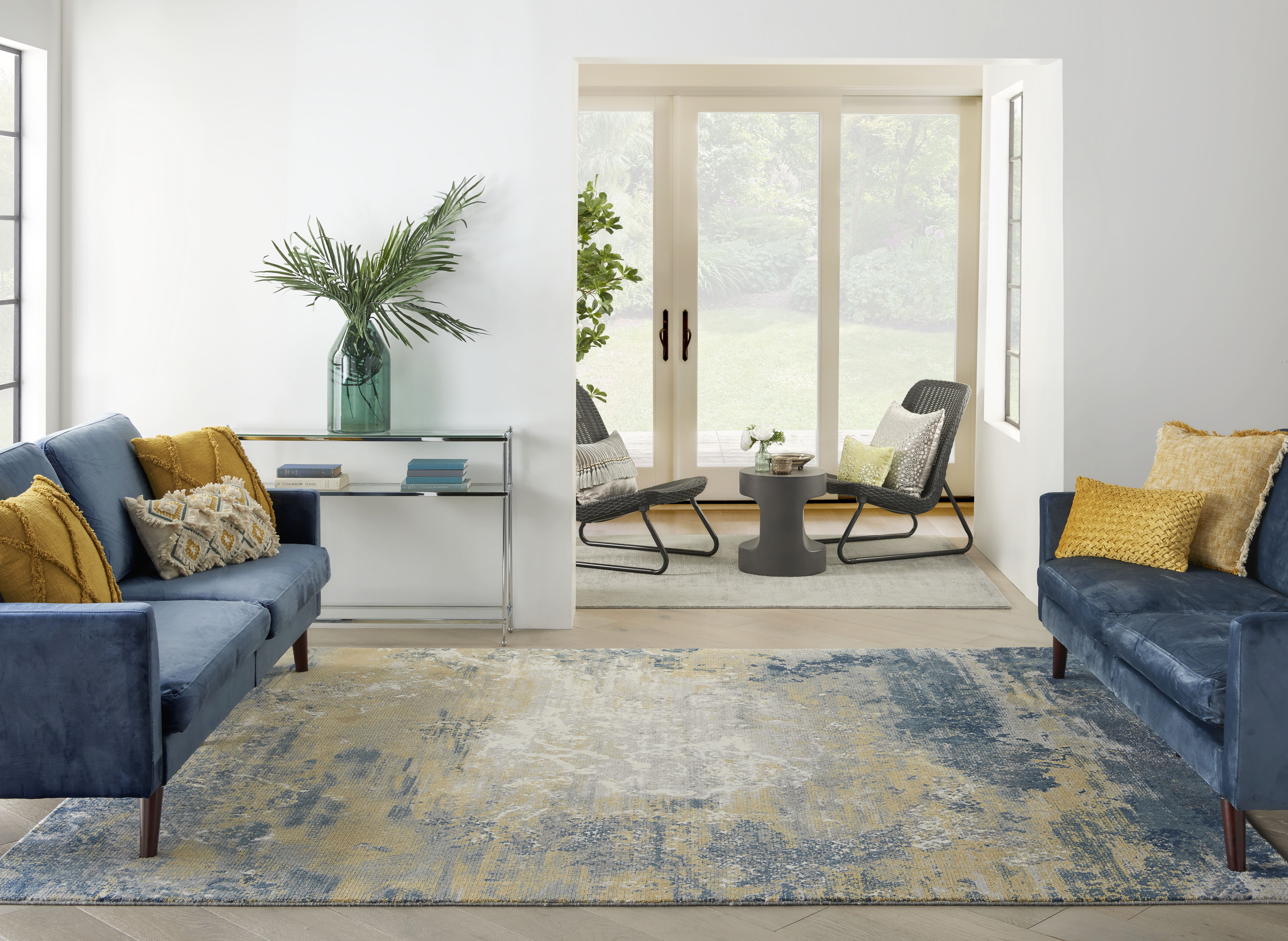 Twilight TWI22 Navy Gold Rug