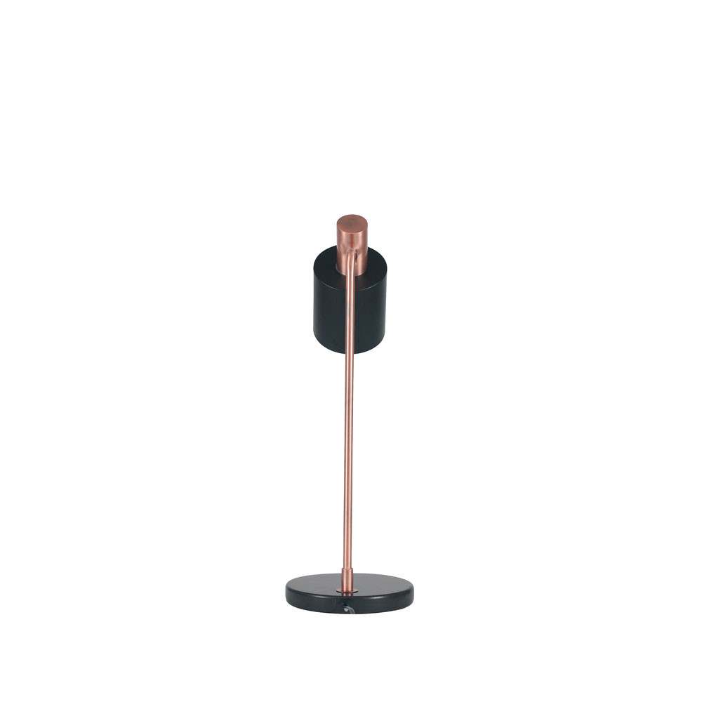 Biba Black and Antique Copper Metal Table Lamp