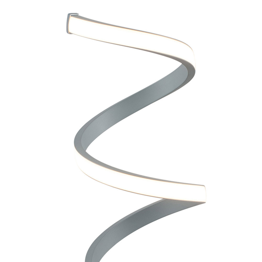 Solaris Grey Spiral Table Lamp