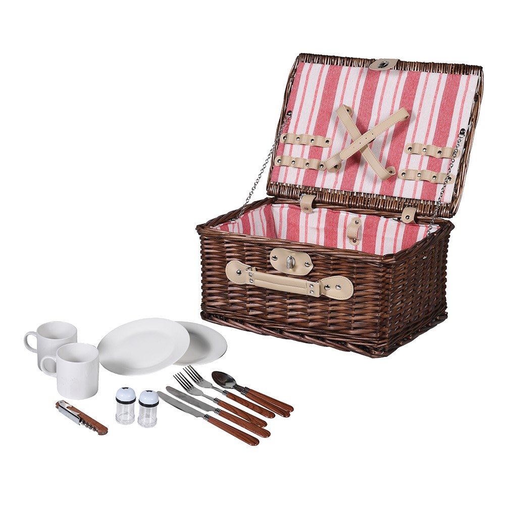 Striped Lining Picnic Basket