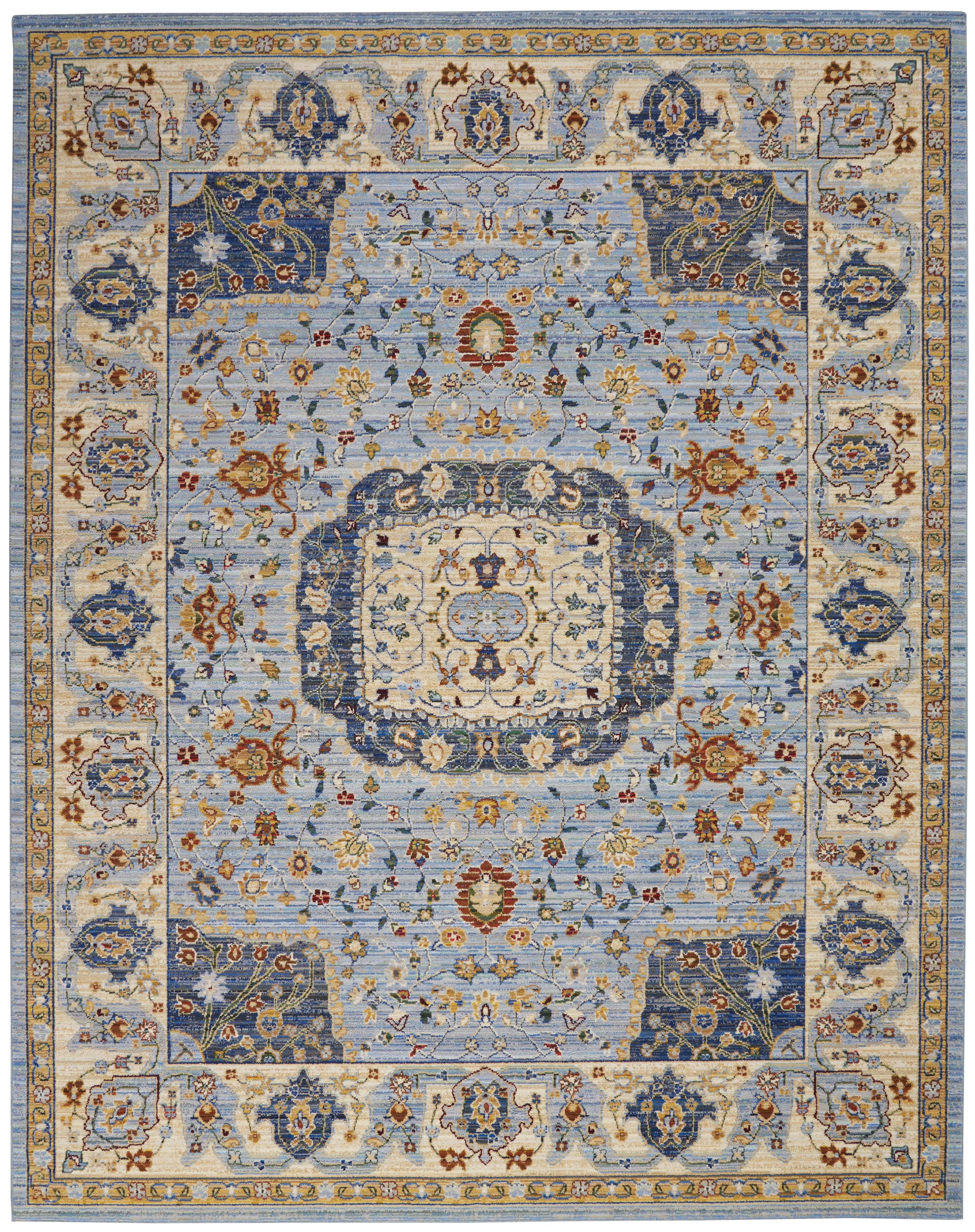 Majestic Light Blue Rug