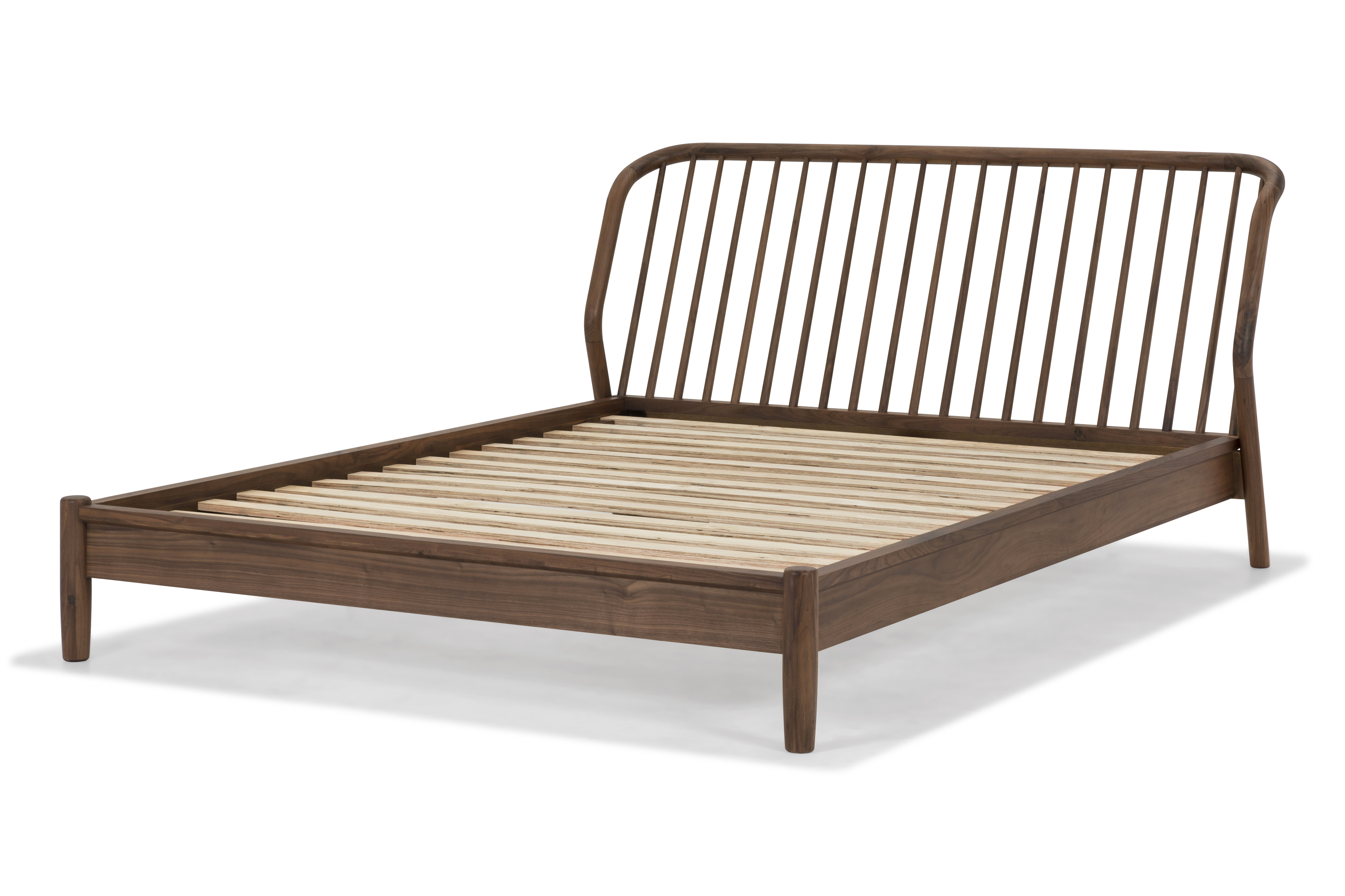 Malmo Natural Walnut Bed Frame