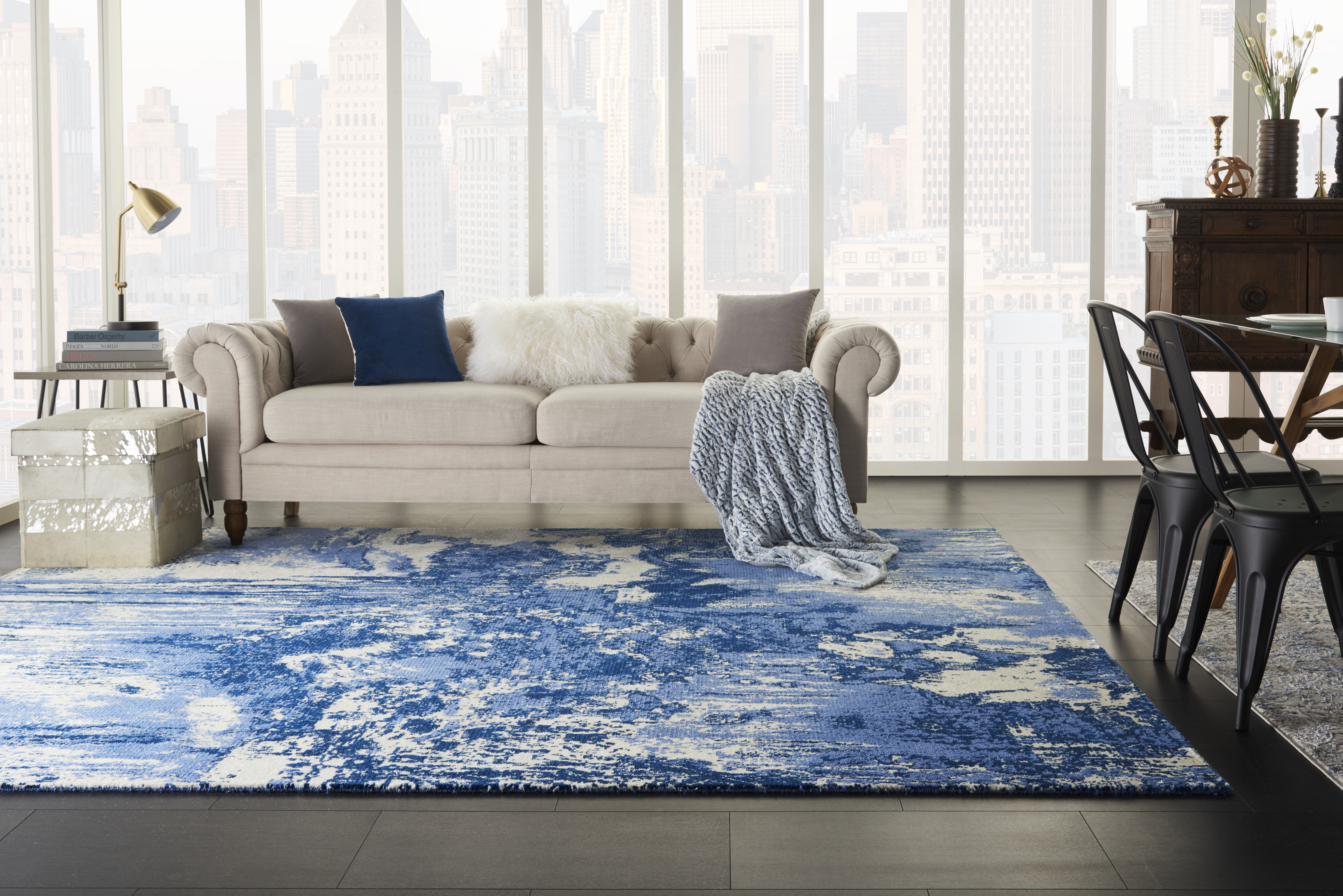 Twilight TWI24 Blue Ivory Rug