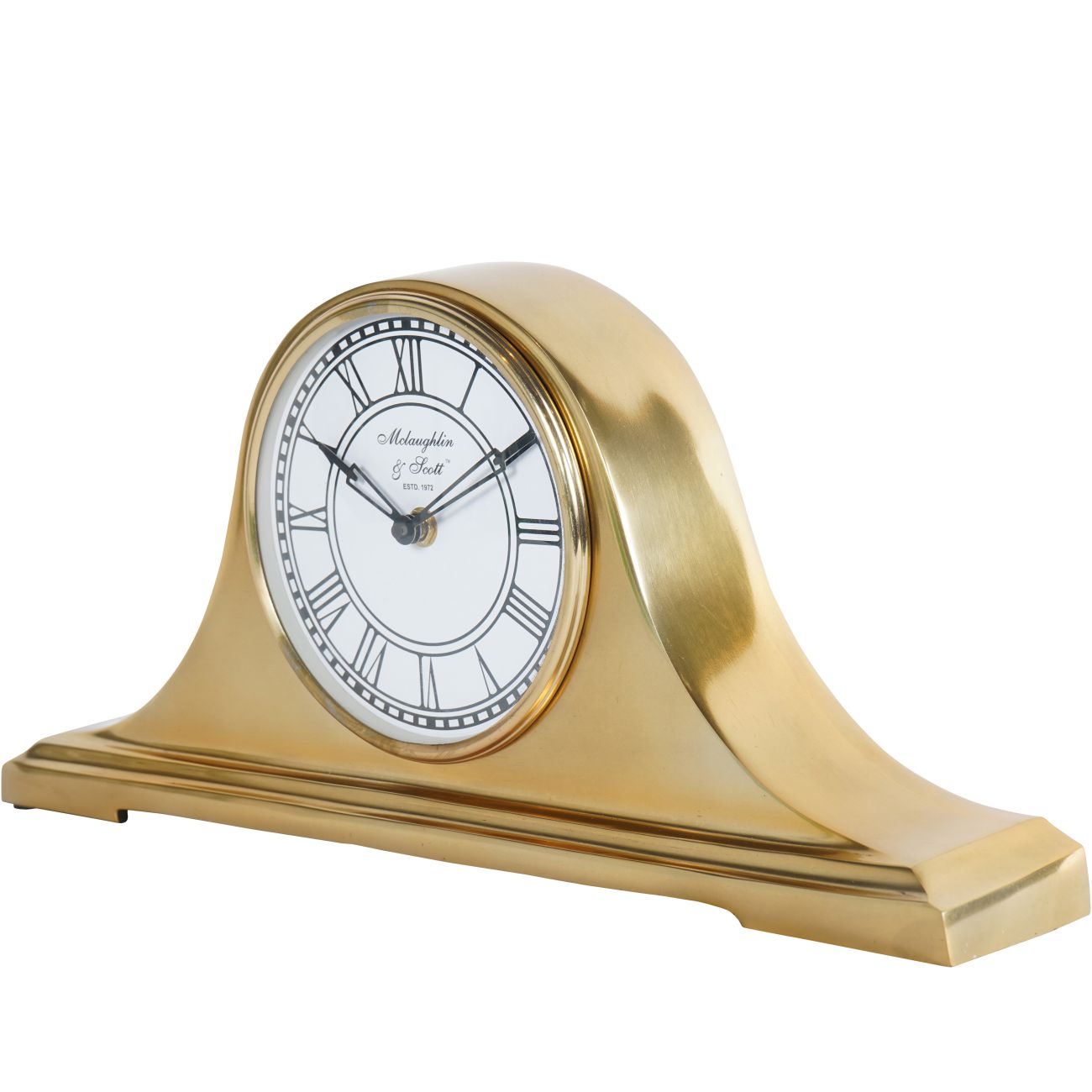 Retro Carriage Mantel Clock - Brass Finish