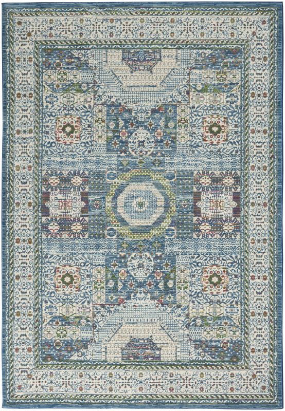 Ankara Global Rug ANR17 Ivory Teal