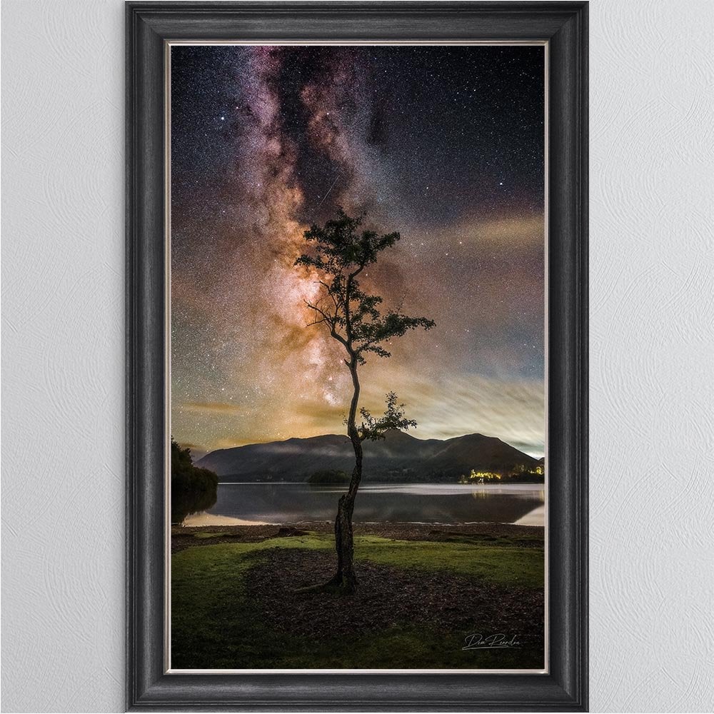 Derwentwater Tree Milky Way Framed Wall Art