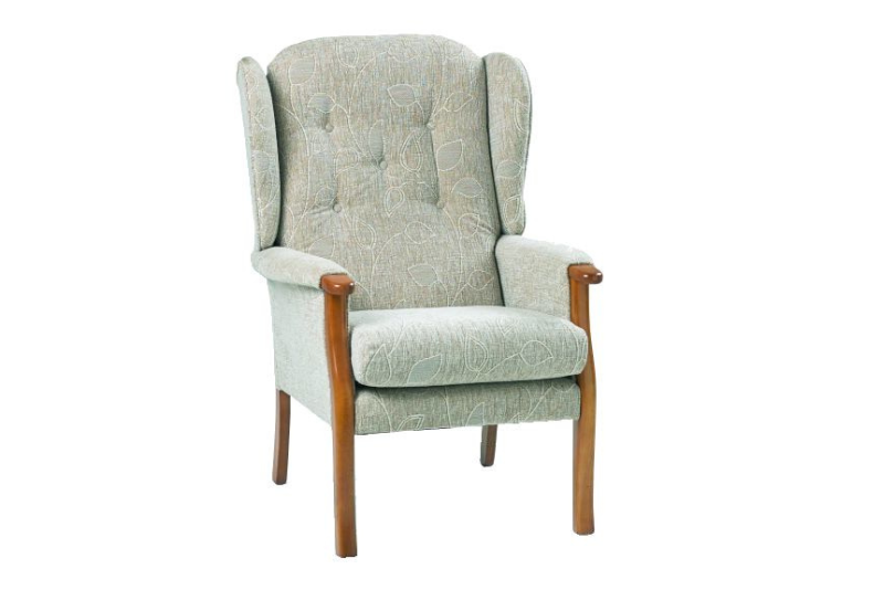 Orthopaedic Fireside Montana Floral Oatmeal Wing Chair