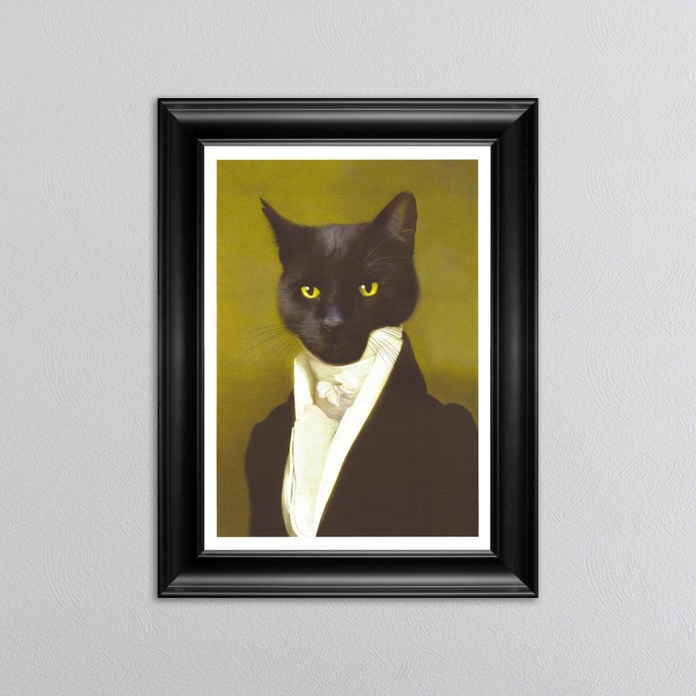 Cat Boy Framed Wall Art