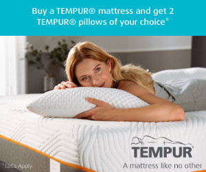 Tempur 1 Free pillows offer