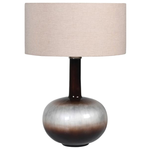 Smokey Brown Glass Lamp
