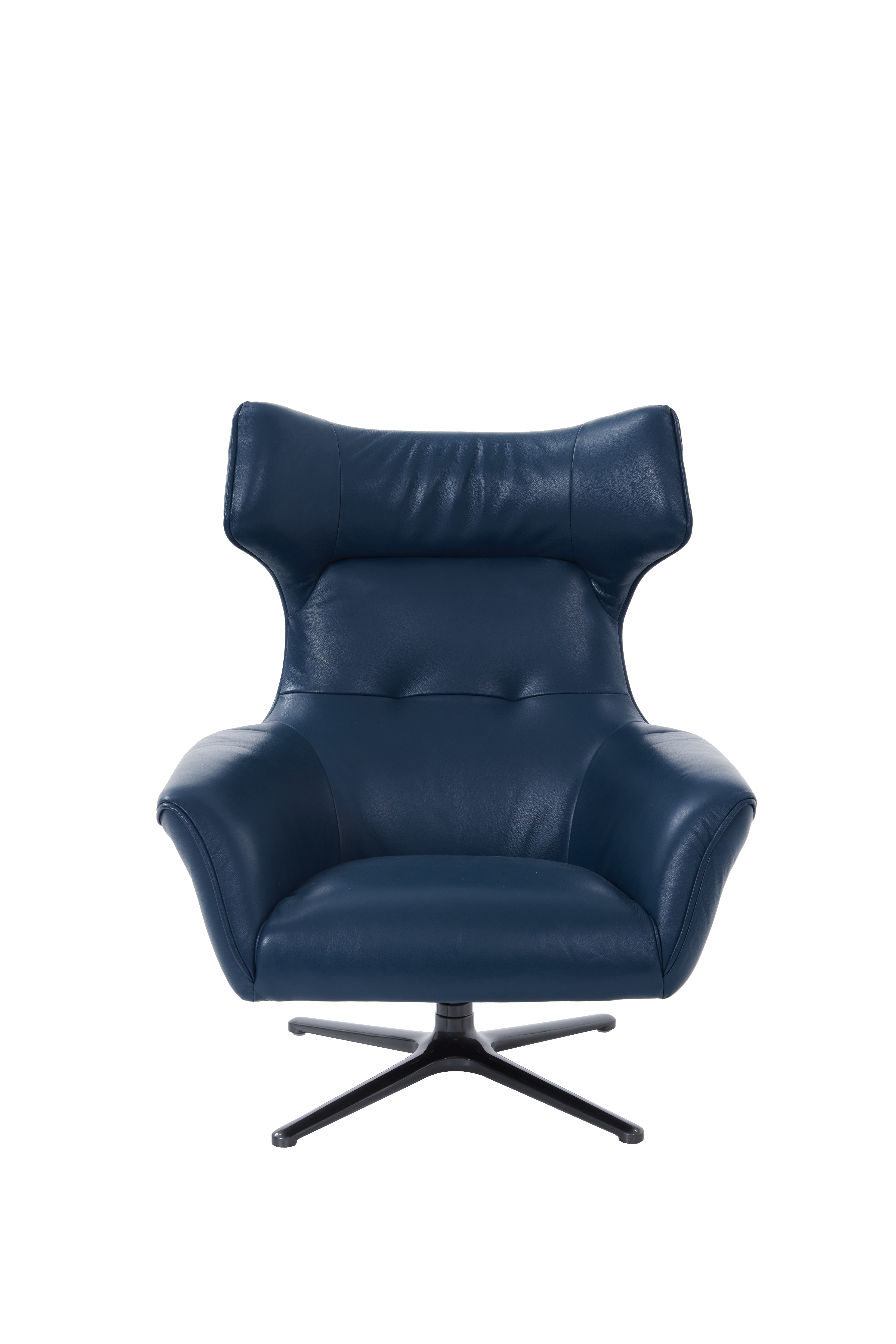 Flavio Swivel Chair Petrol Blue