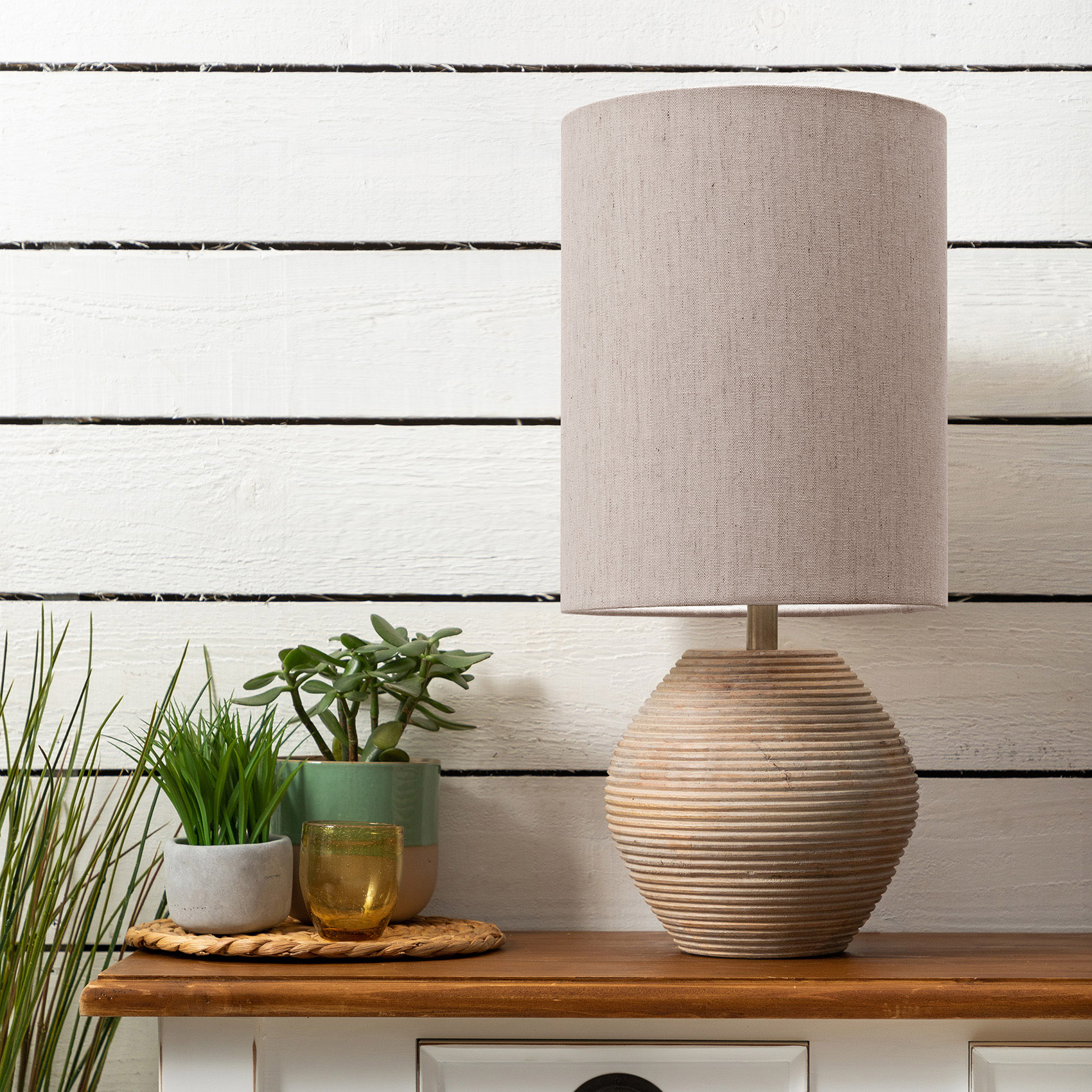 Cerys Linen Lamp