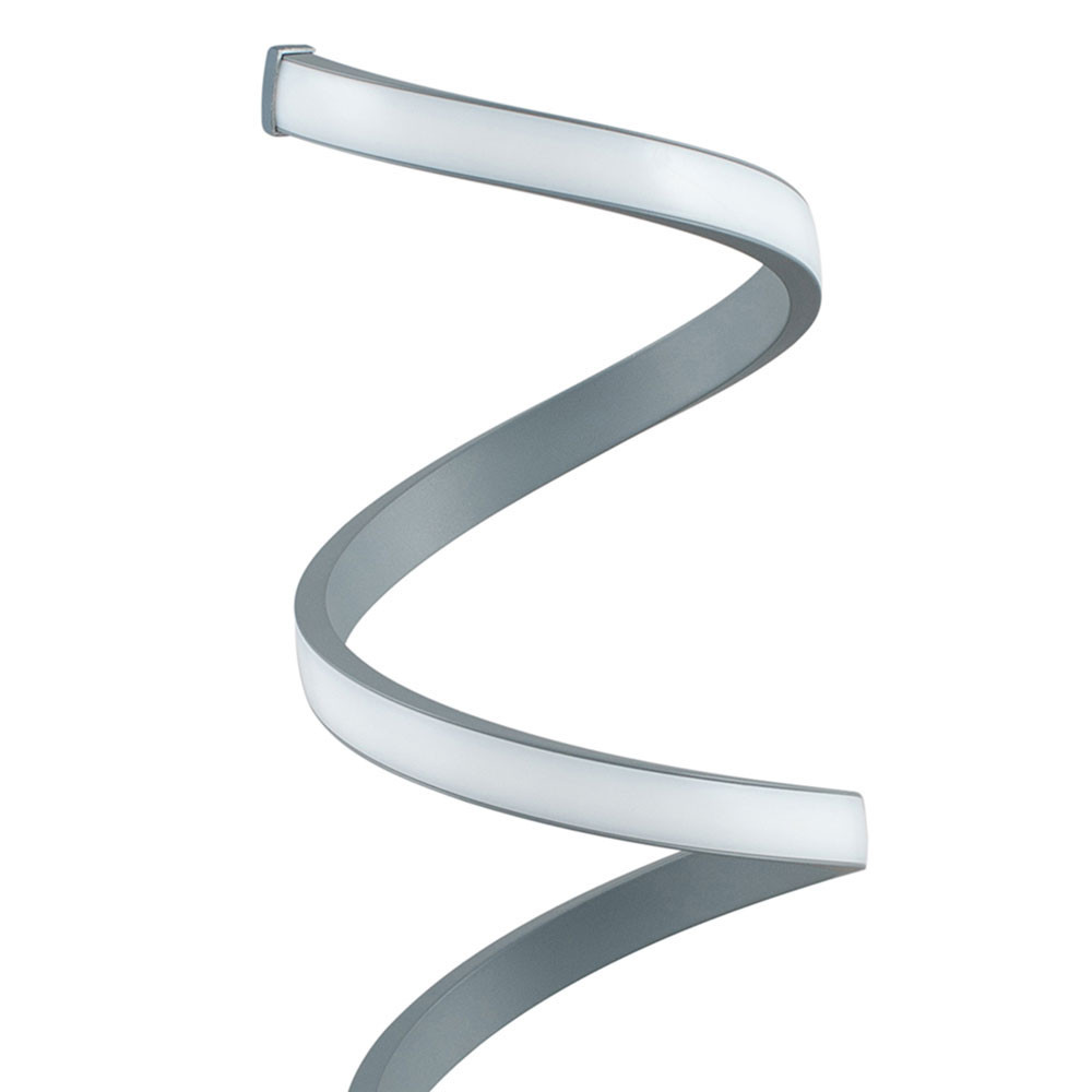 Solaris Grey Spiral Table Lamp