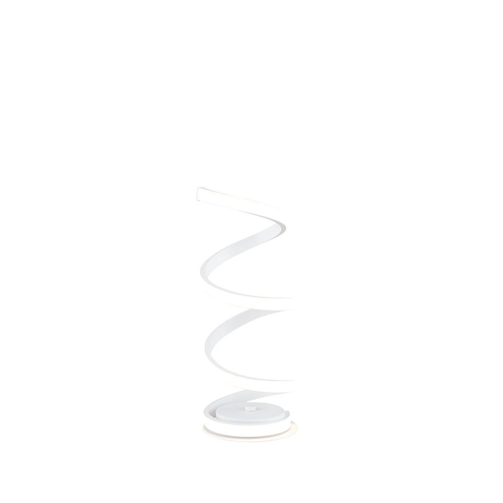 Solaris White Spiral Table Lamp