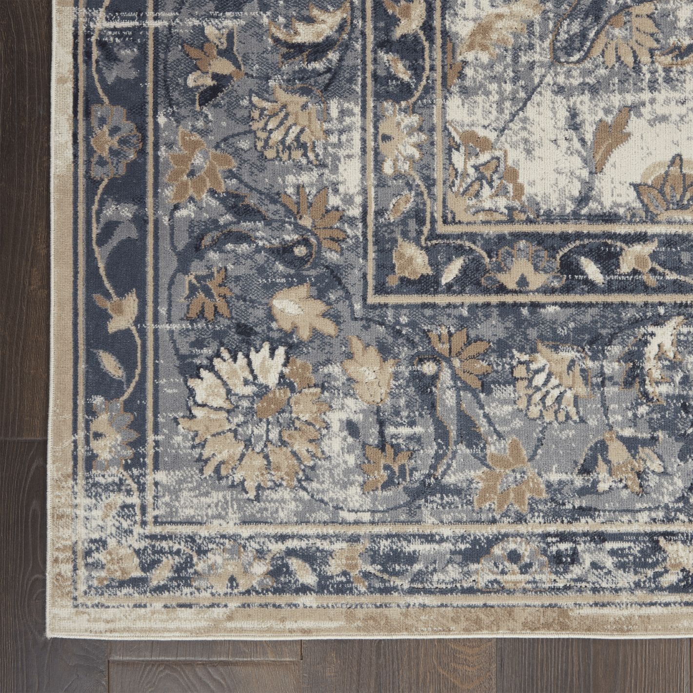 Malta Rug MAI13 Blue Ivory