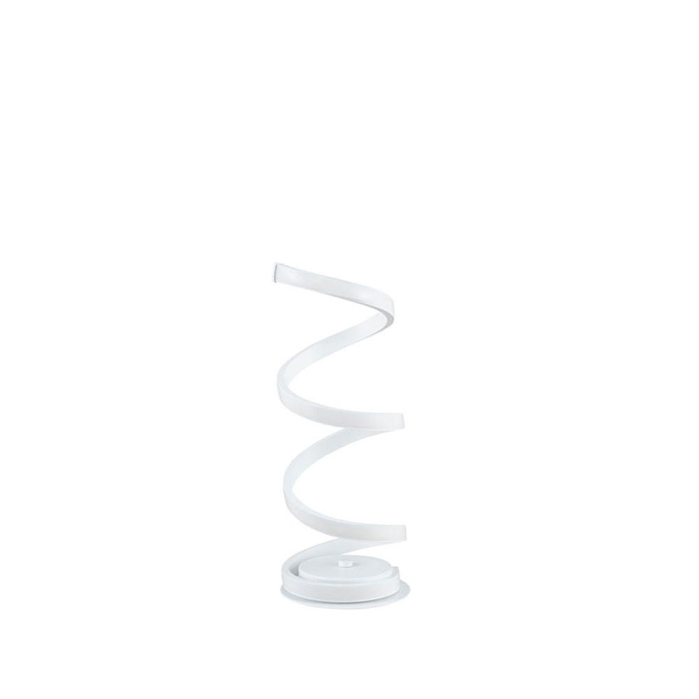 Solaris White Spiral Table Lamp