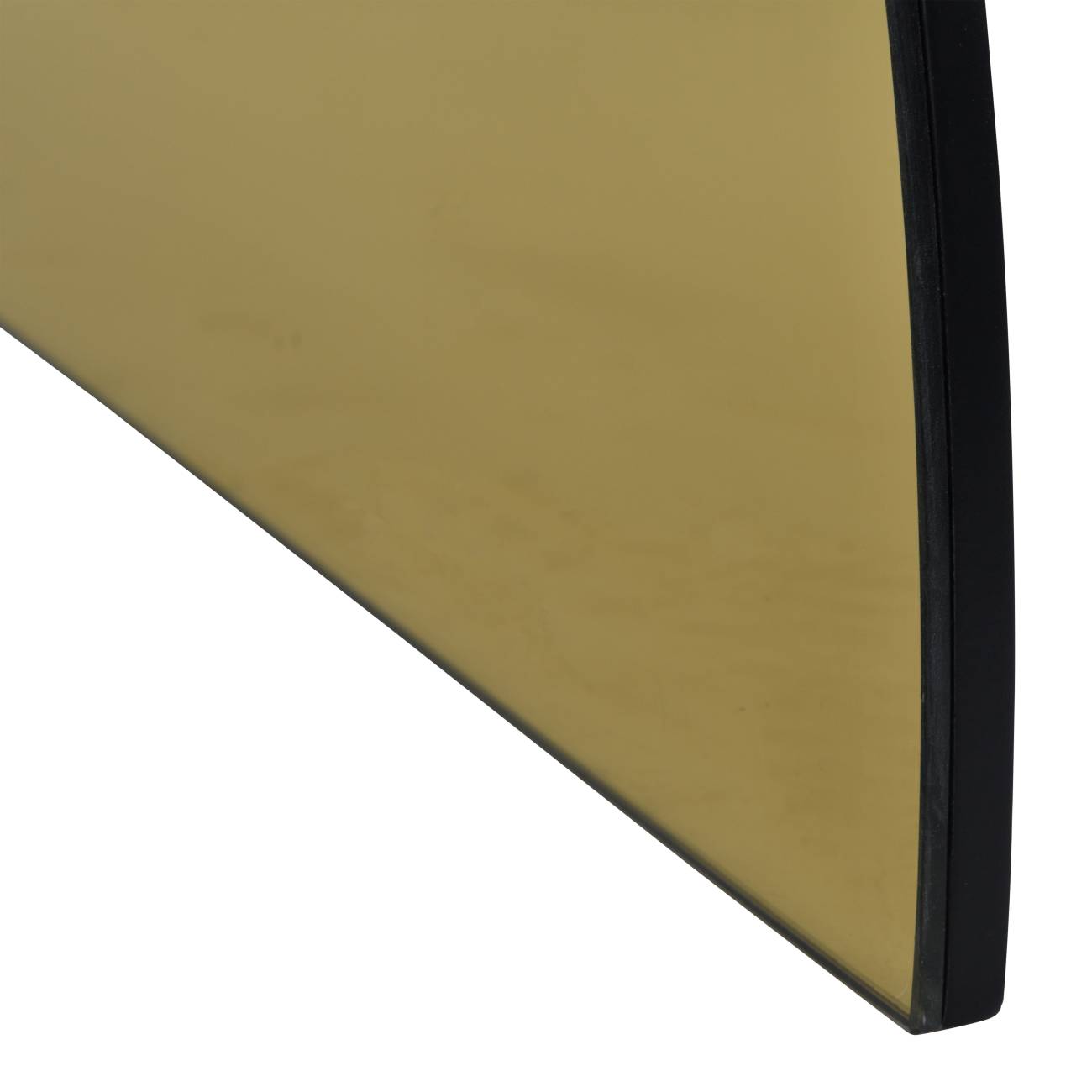 Golden Half Moon Wall Mirror