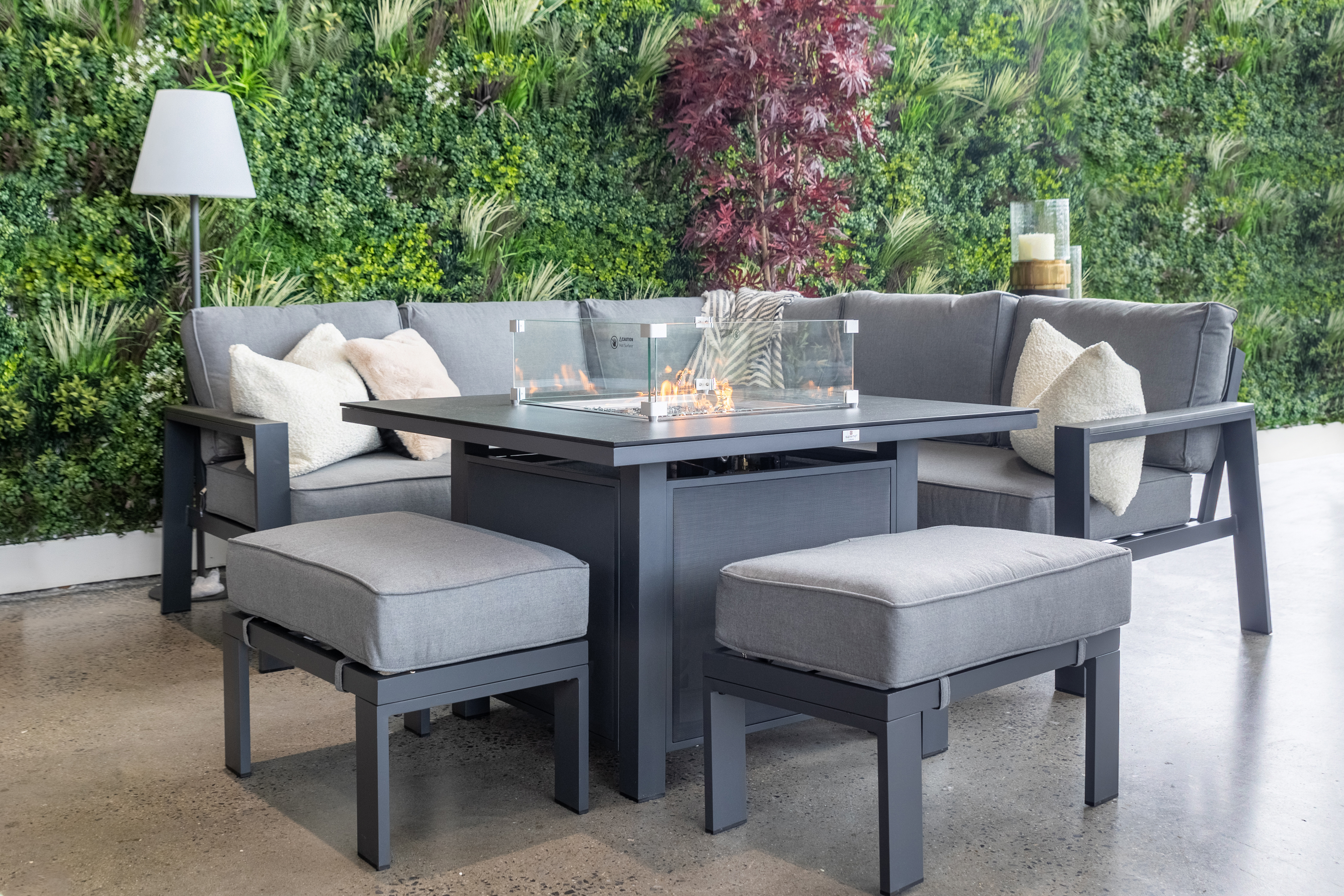 Costa Mini Modular Garden Firepit Set