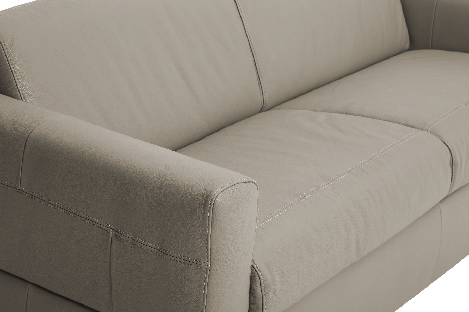 Visconti Leather Sofa Bed - Dark Grey