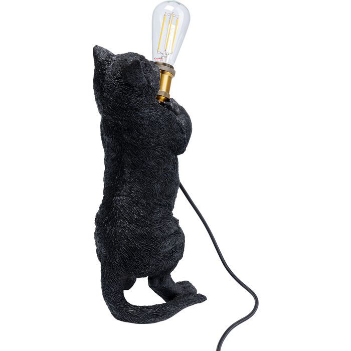 Kitty Holding Table Lamp
