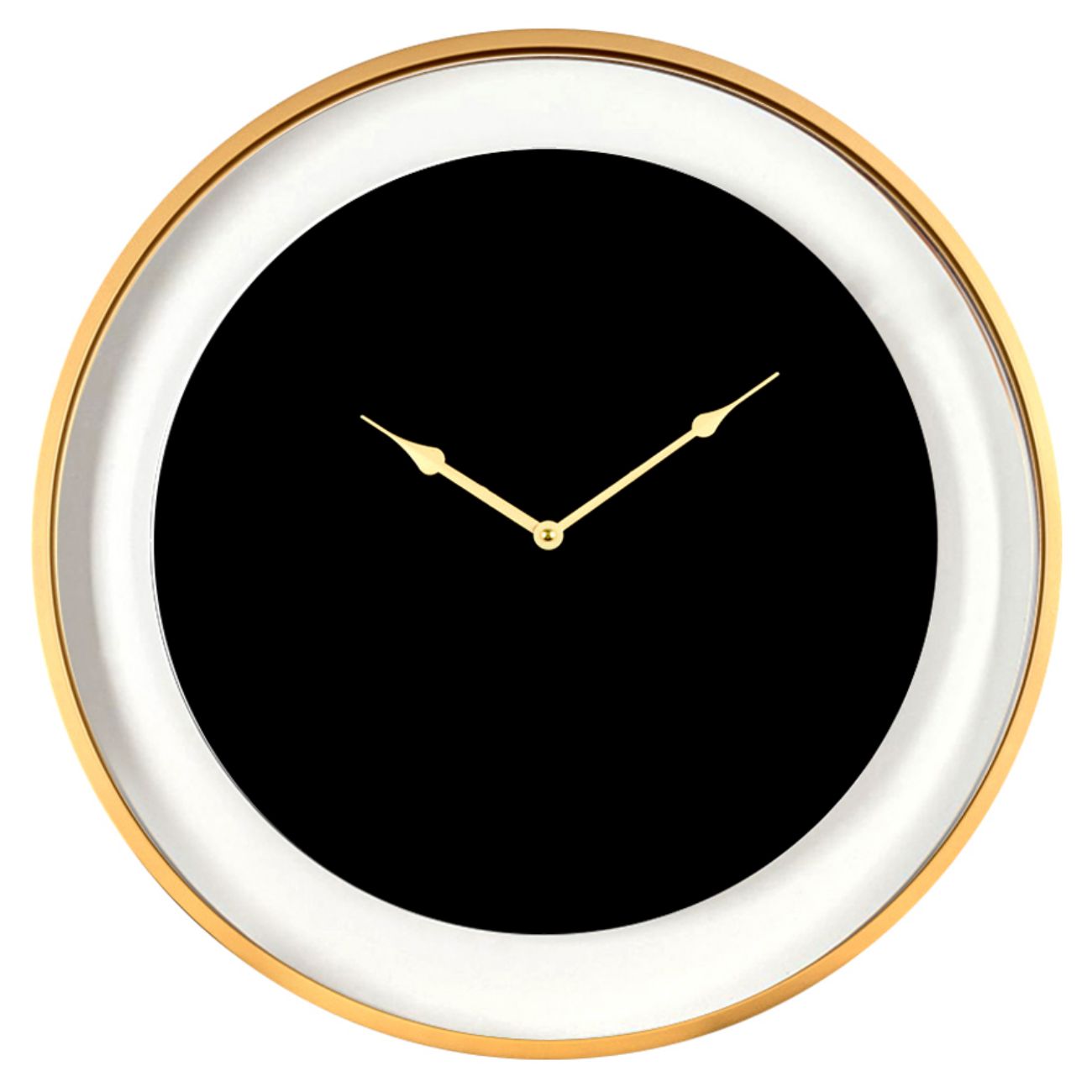Telford Black Round Wall Clock
