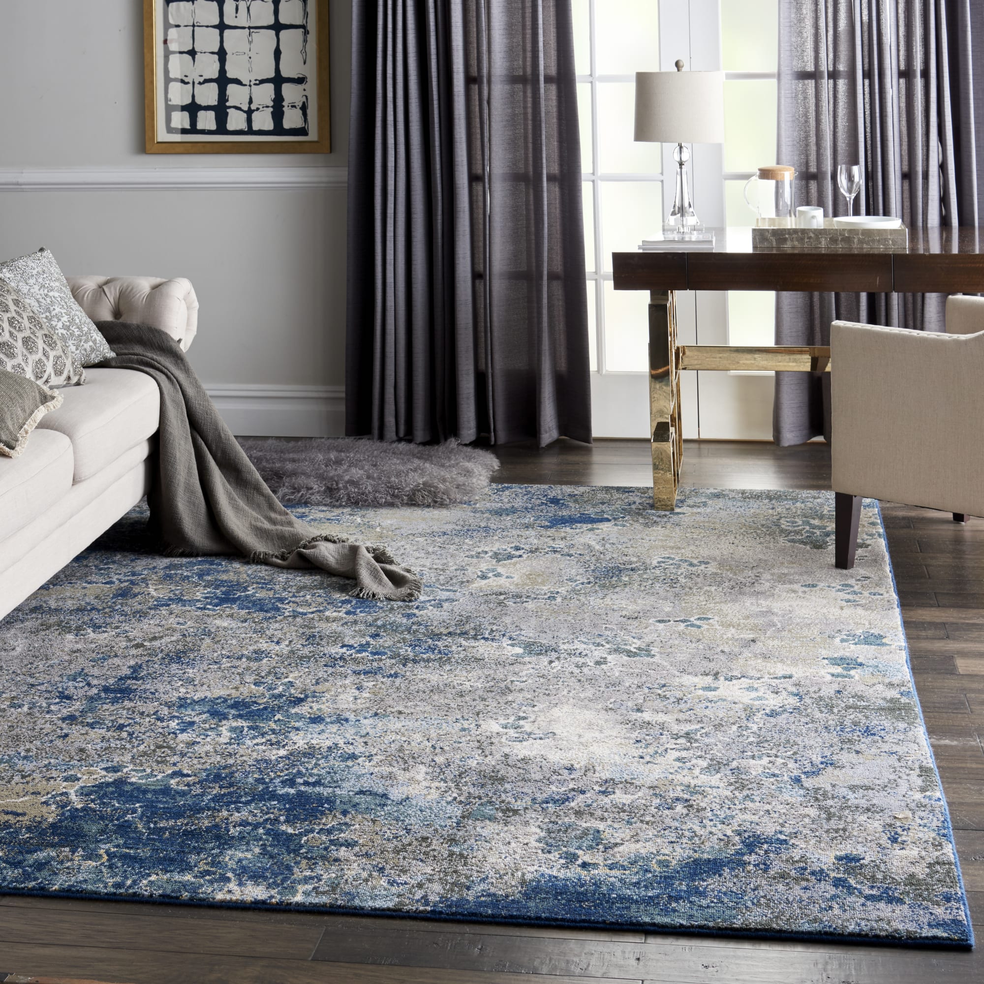 Artworks ATW02 Blue Grey Rug