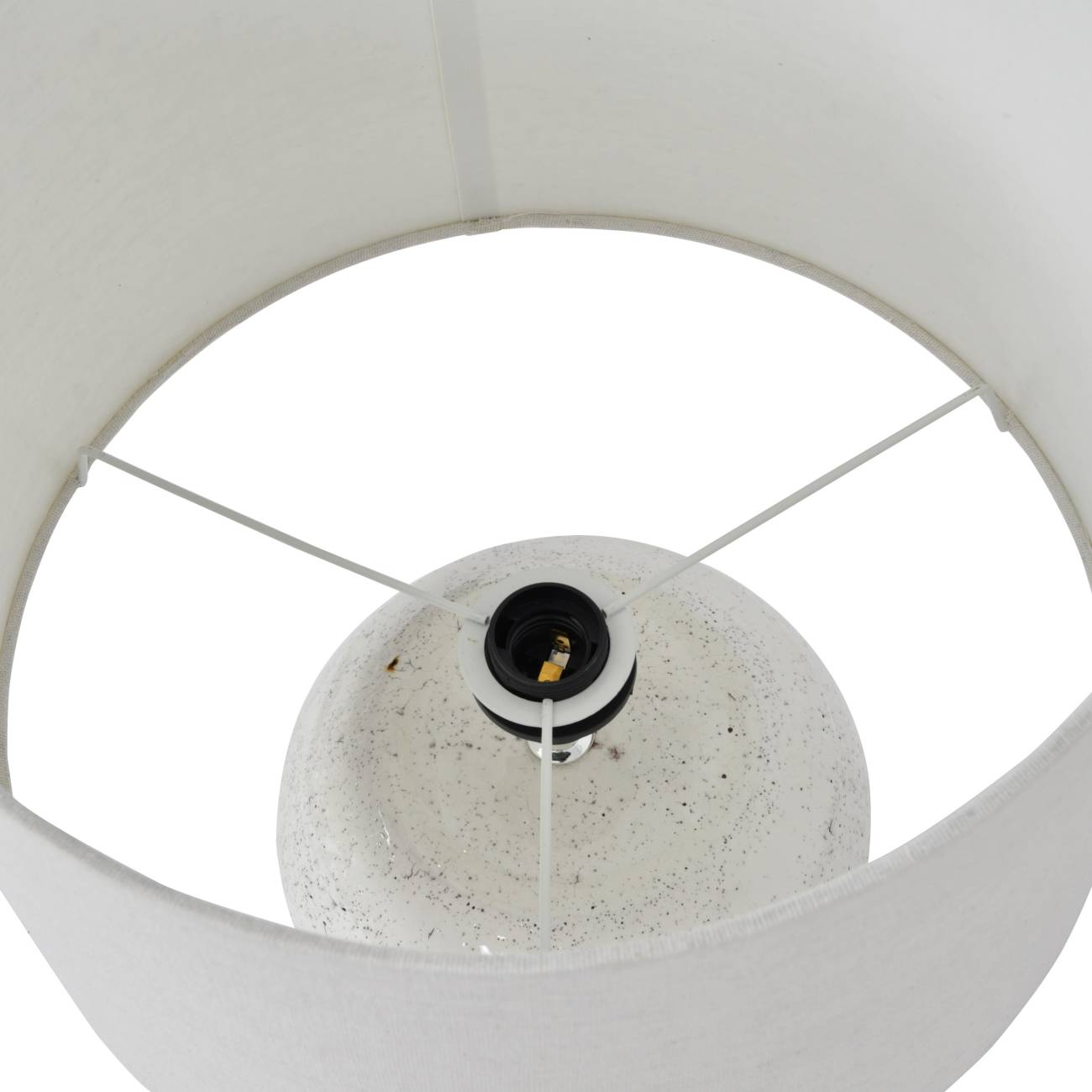 Speckle Terracotta Table Lamp with Shade