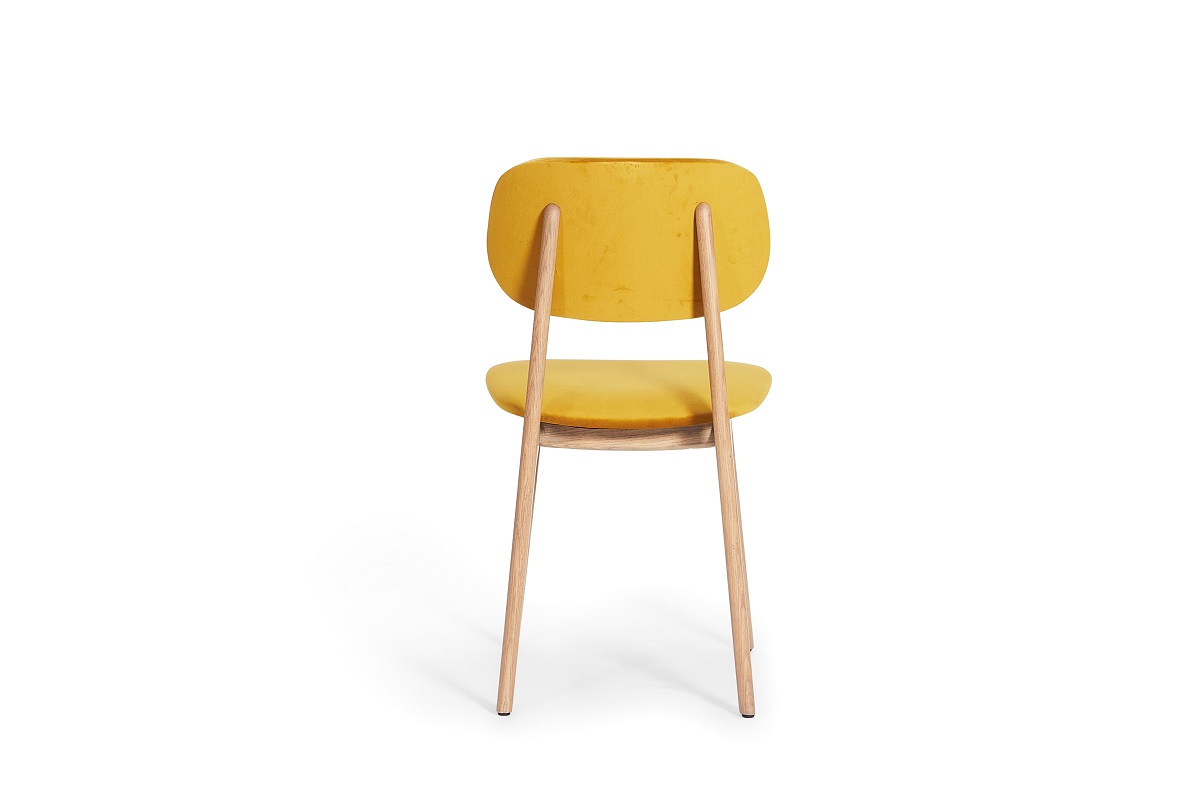 Hugo Saffron Velvet Dining Chair