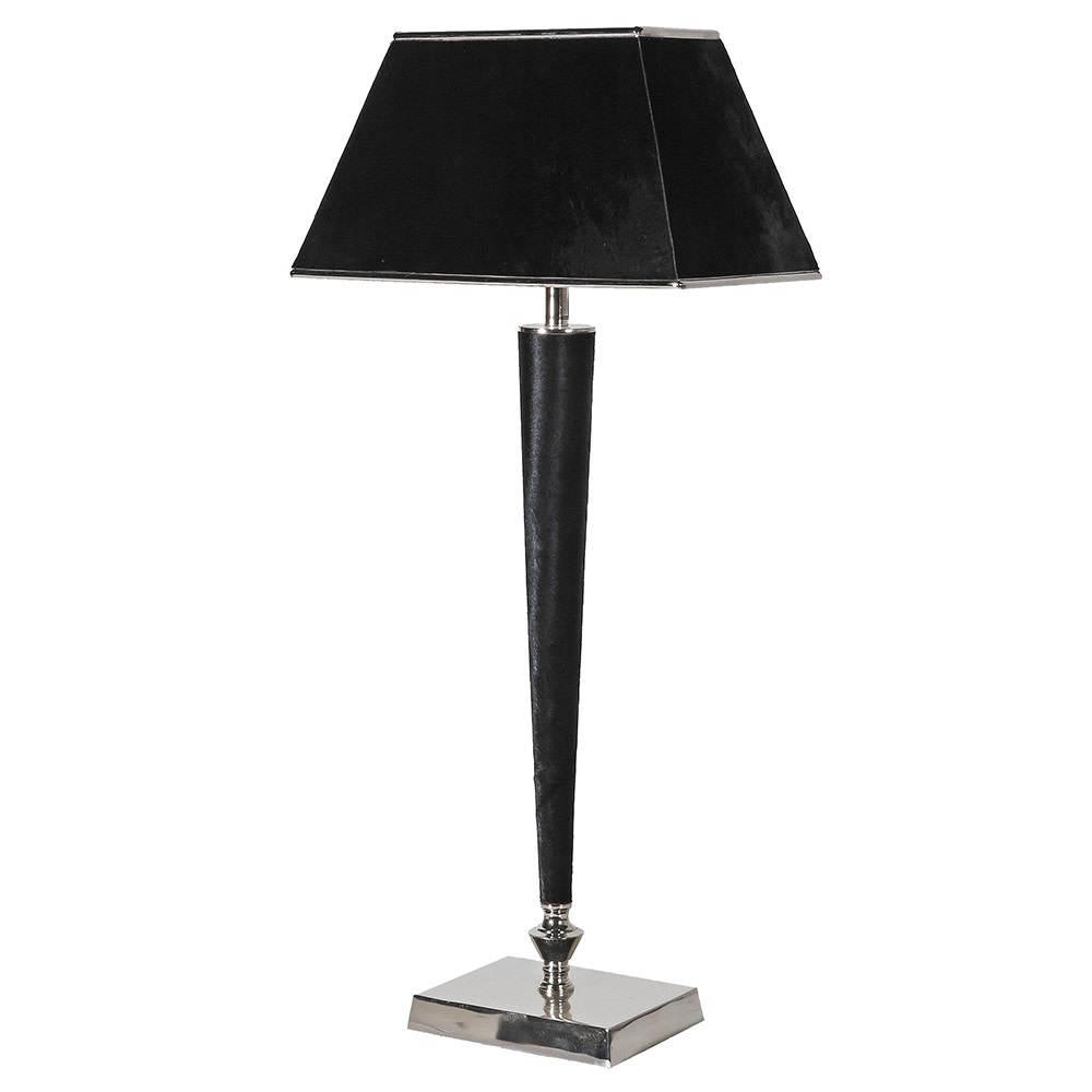 Black Nickle Lamp with Shade