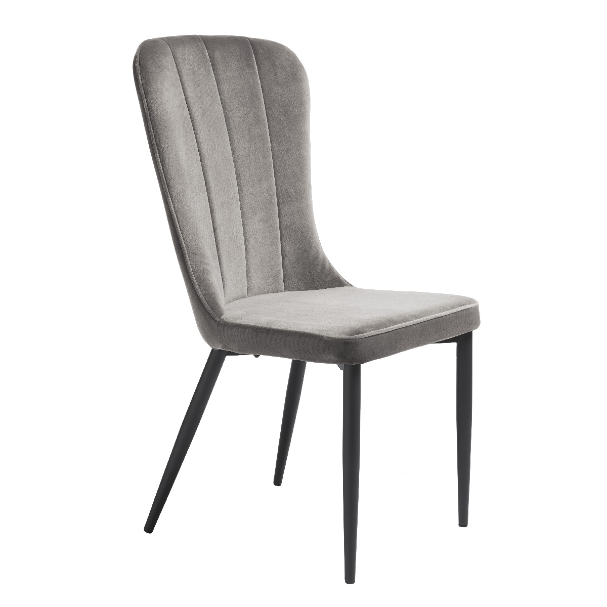 Effie Grey Velvet Dining Chair It0196655