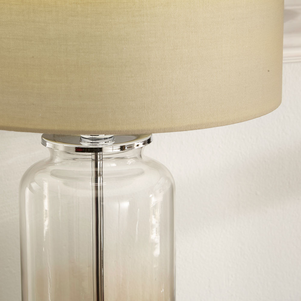 Vivienne Lustre Ombre Glass Table Lamp with Shade