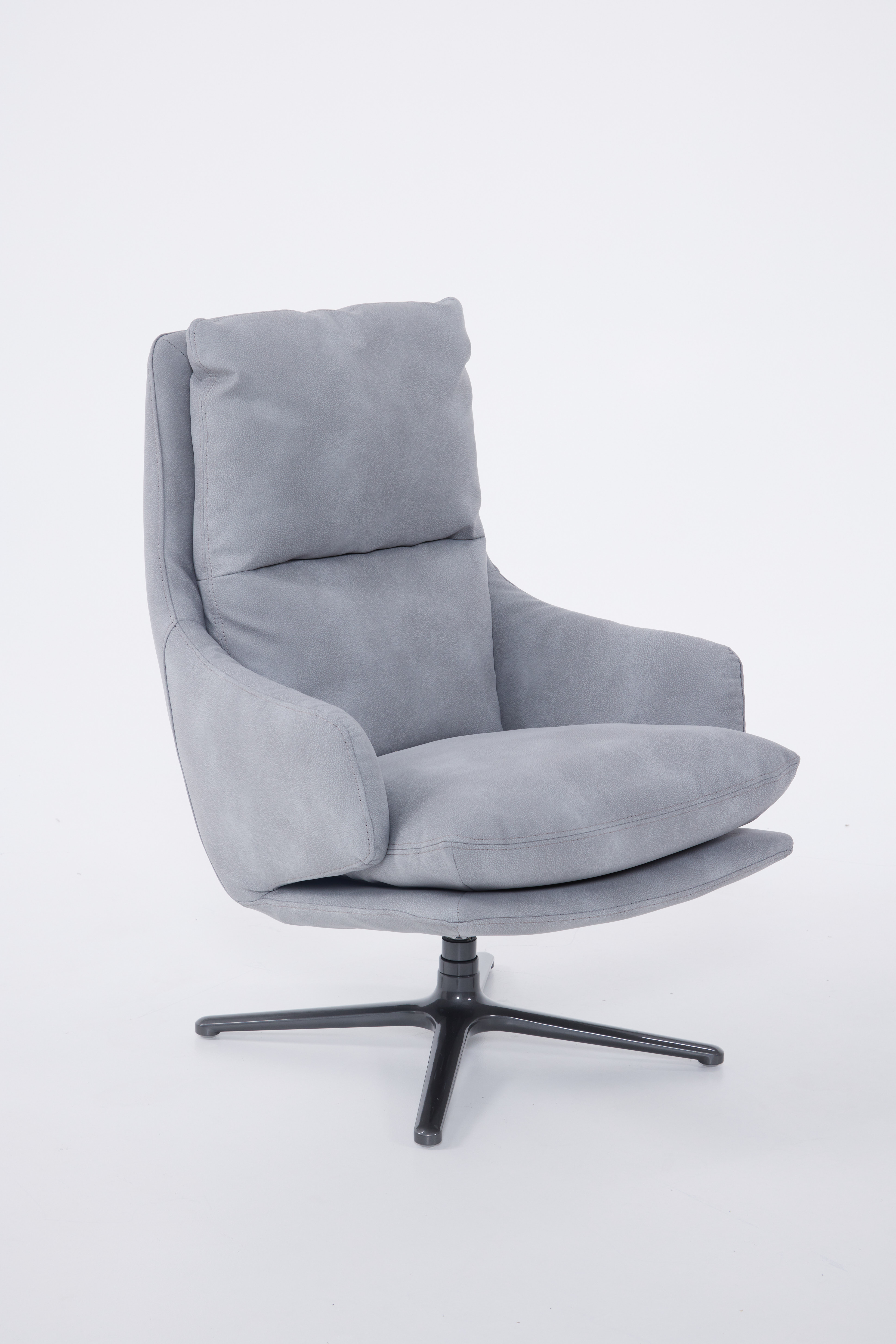 Compton Swivel Chair Silver