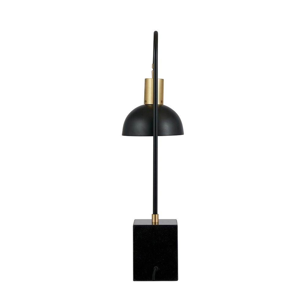Mayfair Matte Black Domed Table Lamp